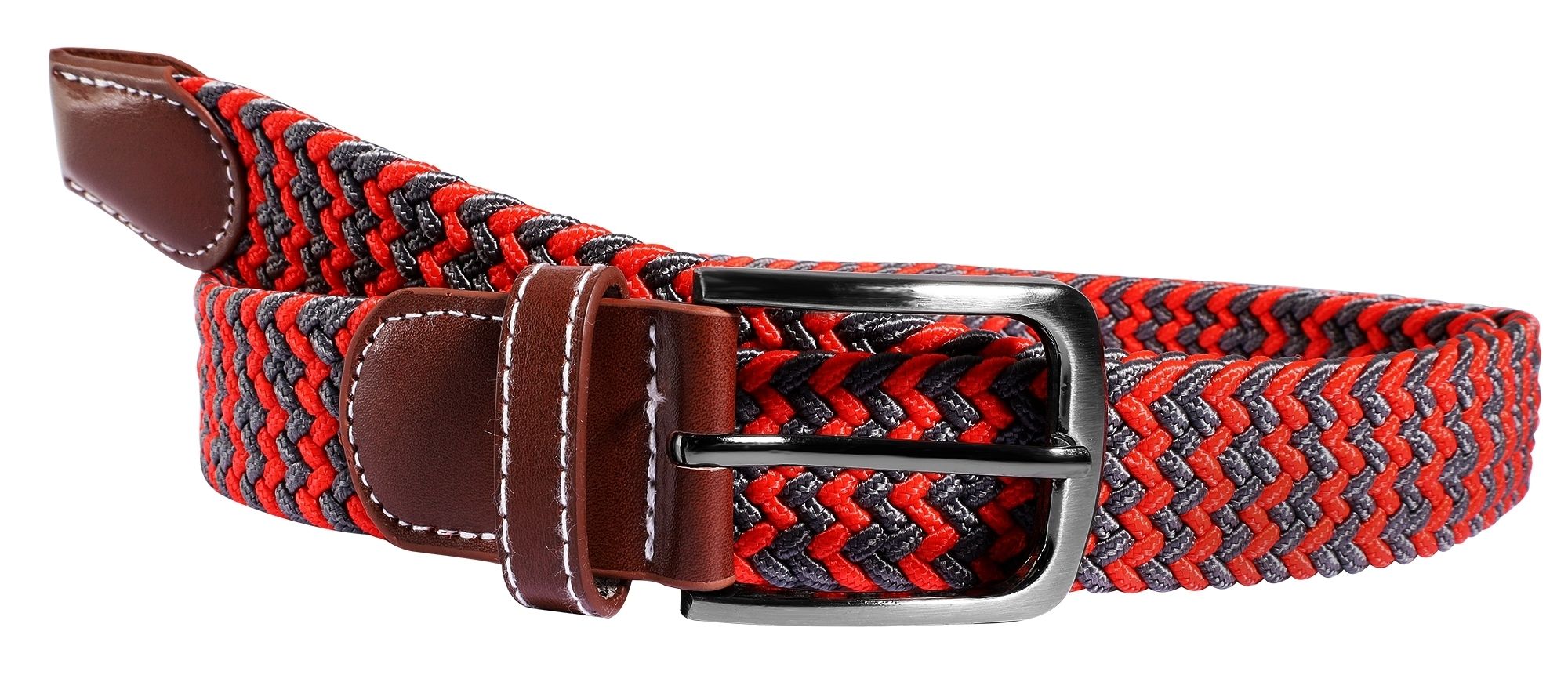 Gevlochten textiel riem, maat 110 (M)