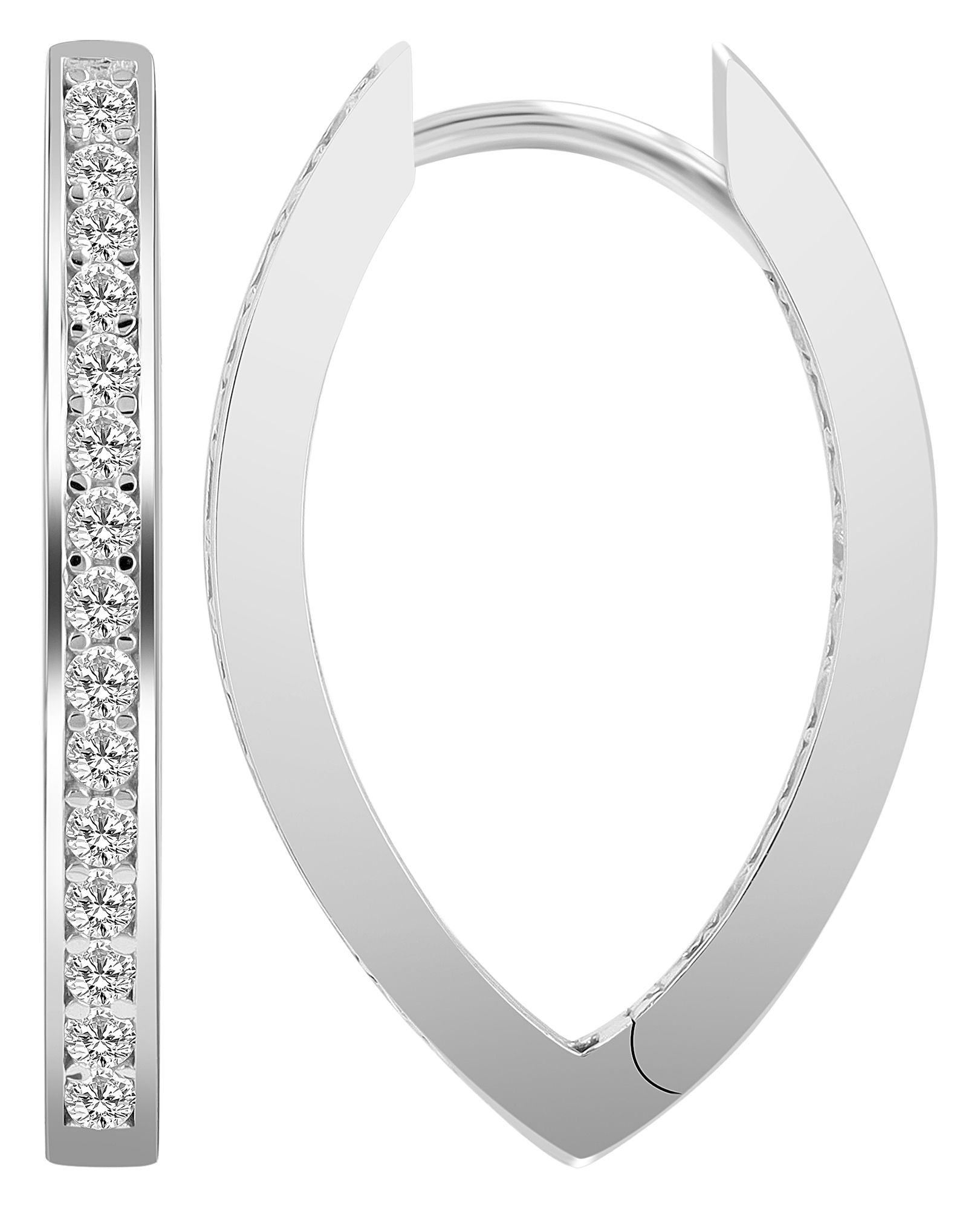 925/- Echt Silber Klapp-Creolen "Avila"