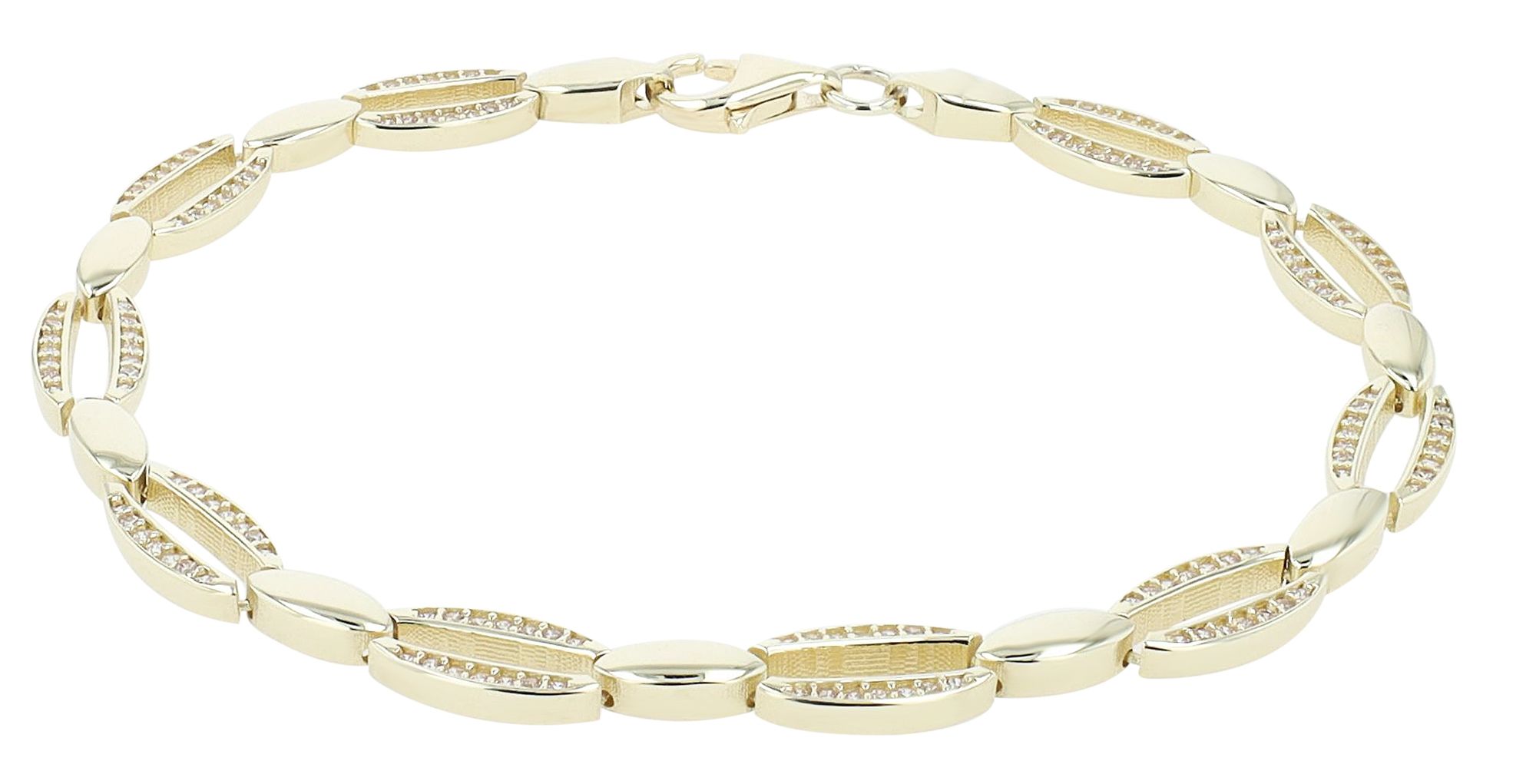 333/- Gold "Matti" Armband mit Zirkonia, 8 Karat, Gelbgold