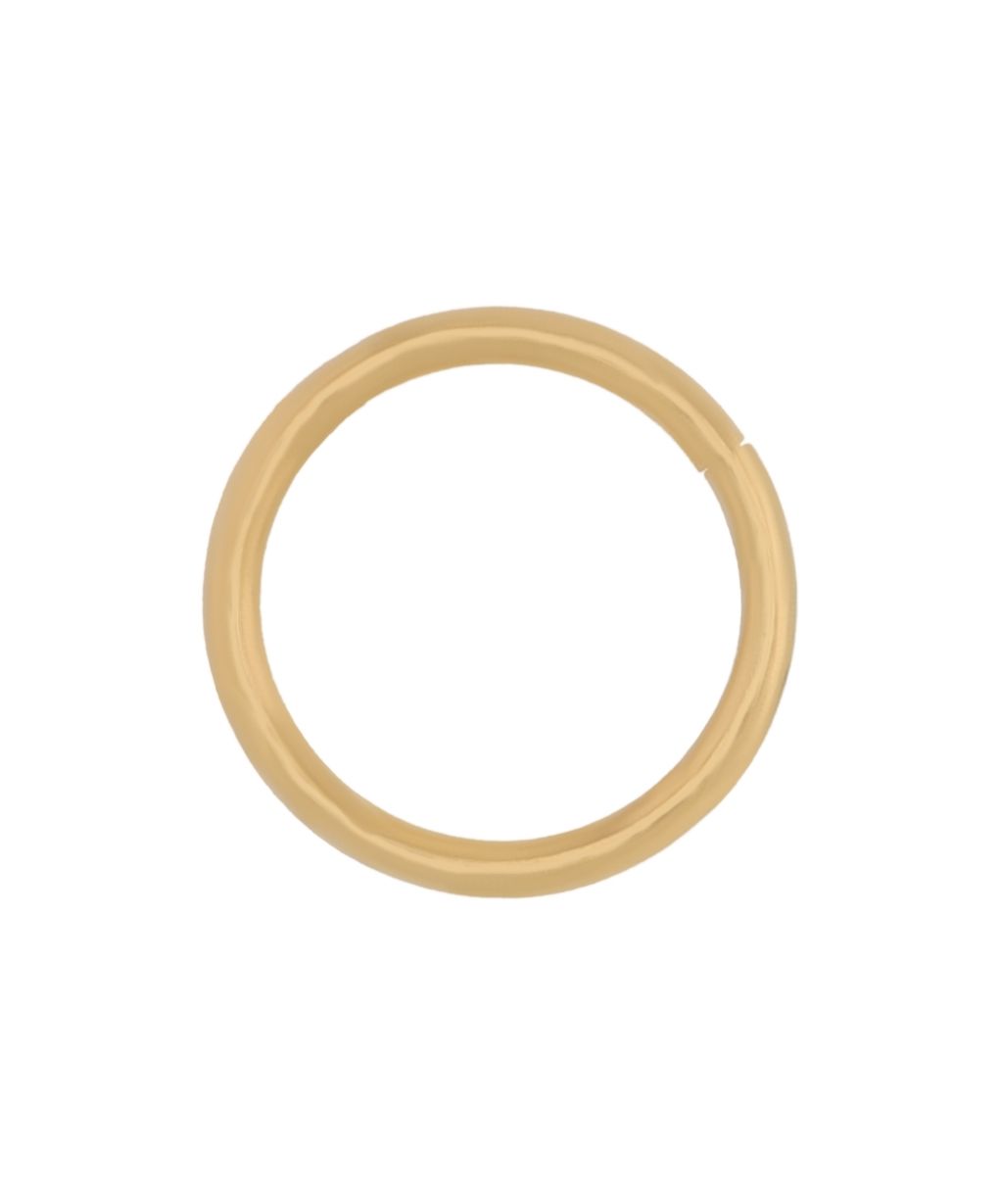 "Isabi" roestvrijstalen neuspiercing, goudkleurig, dikte 1,2 mm / Ø 8 mm