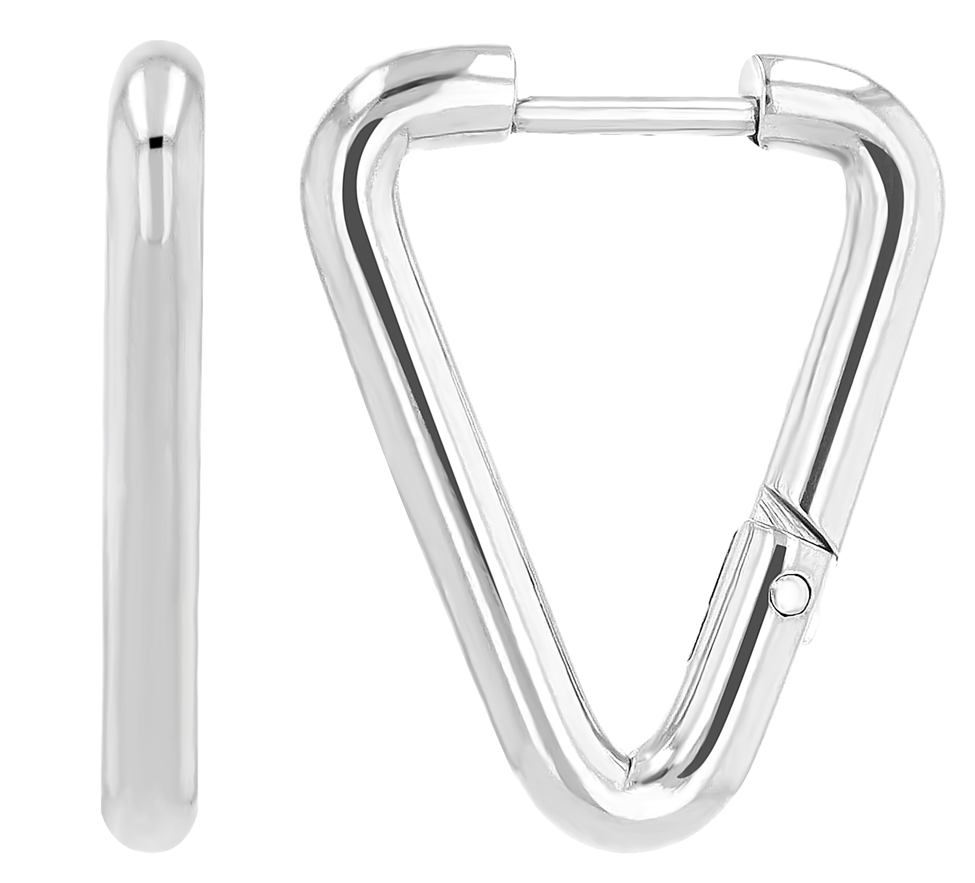 "Vicki" Creole aus Edelstahl, Dreieck