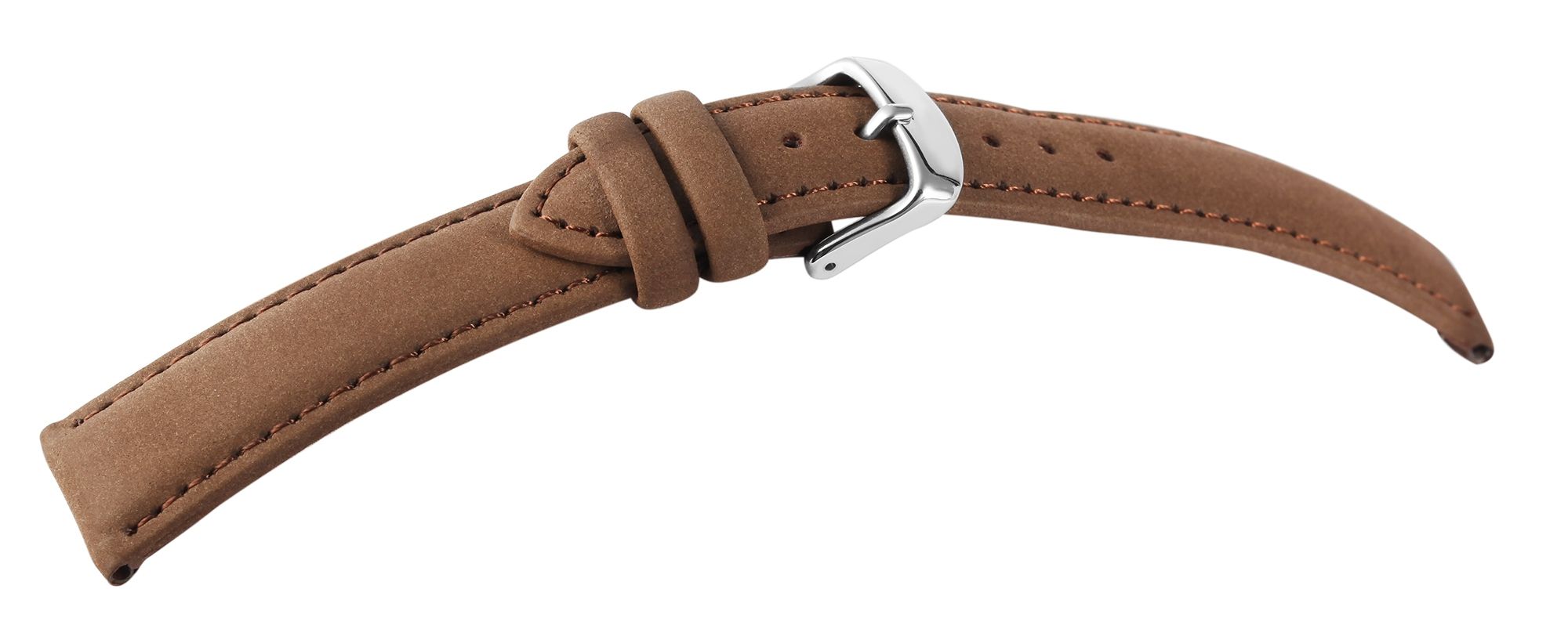 Echtleder Uhrenarmband, braun, 24 mm