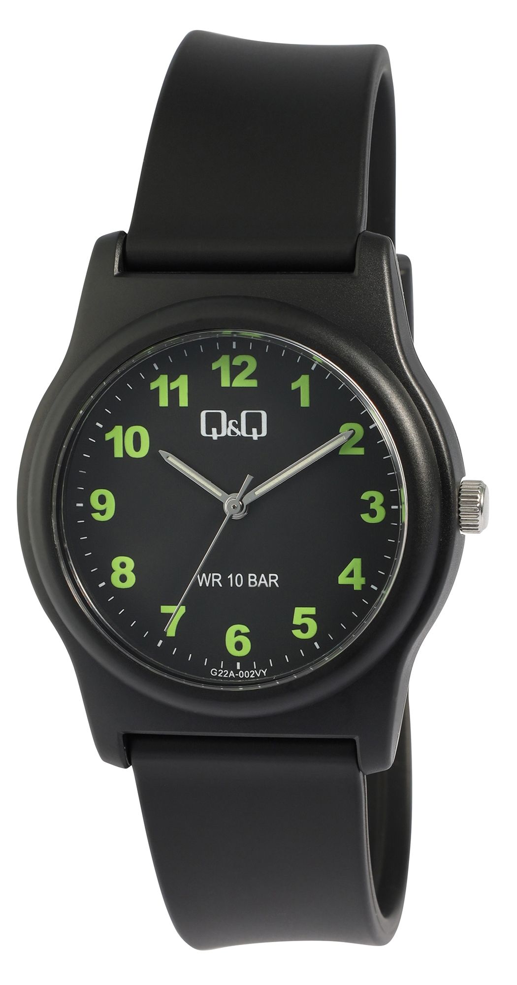 Q&Q Uhr für Herren & Jugendliche, , Ø 38 mm, schwarz/ schwarz
