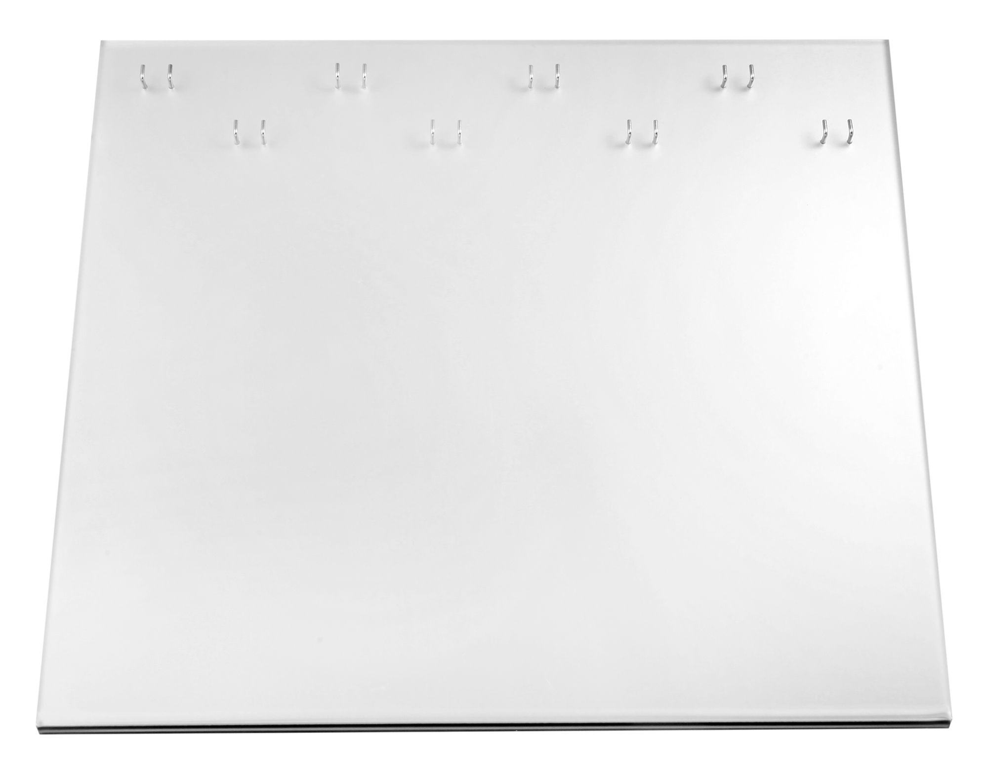 Uhrendisplay aus Kunststoff, stehend, silberfarben/matt