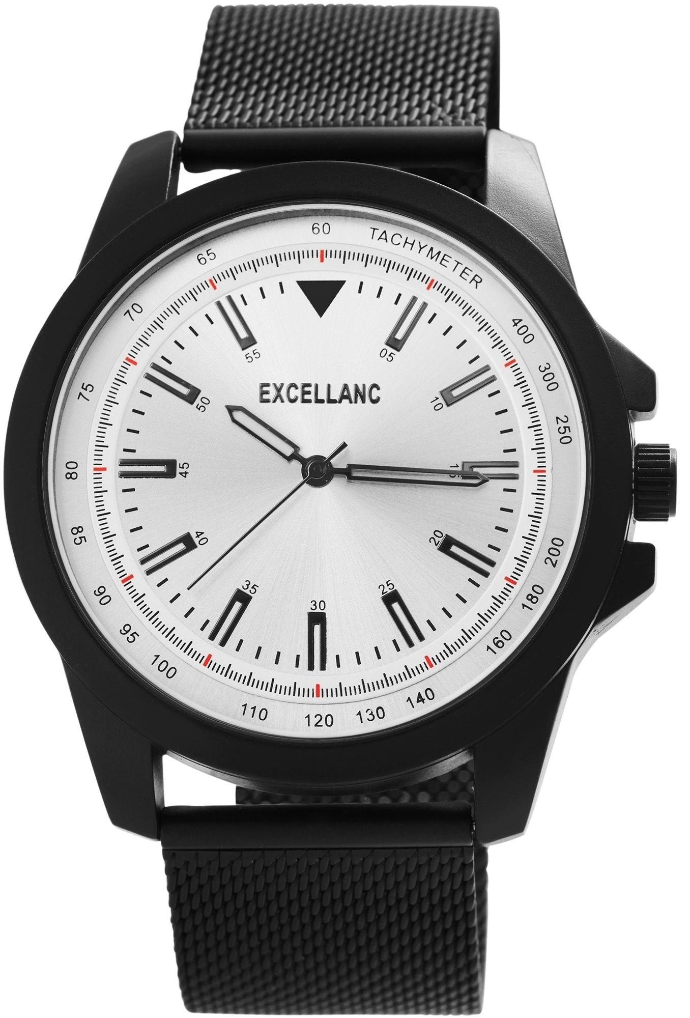 Excellanc Herrenuhr mit Edelstahlmeshband