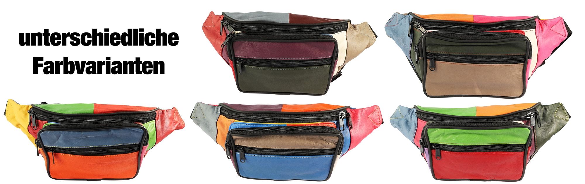 Steinmeister heuptasje van echt leer, verschillende kleuren