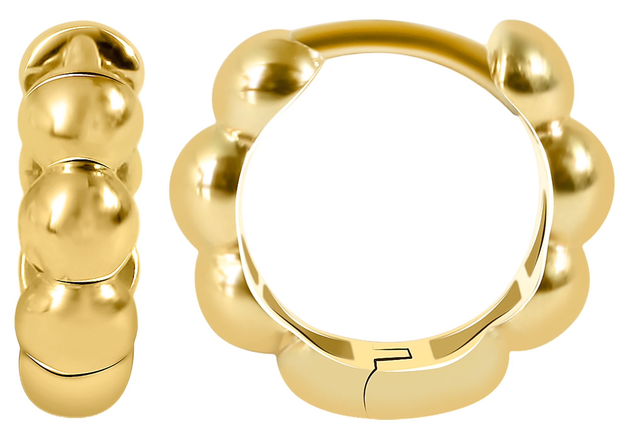 333/- Gold Klapp-Creolen "Jonina", Gelbgold, 8 Karat