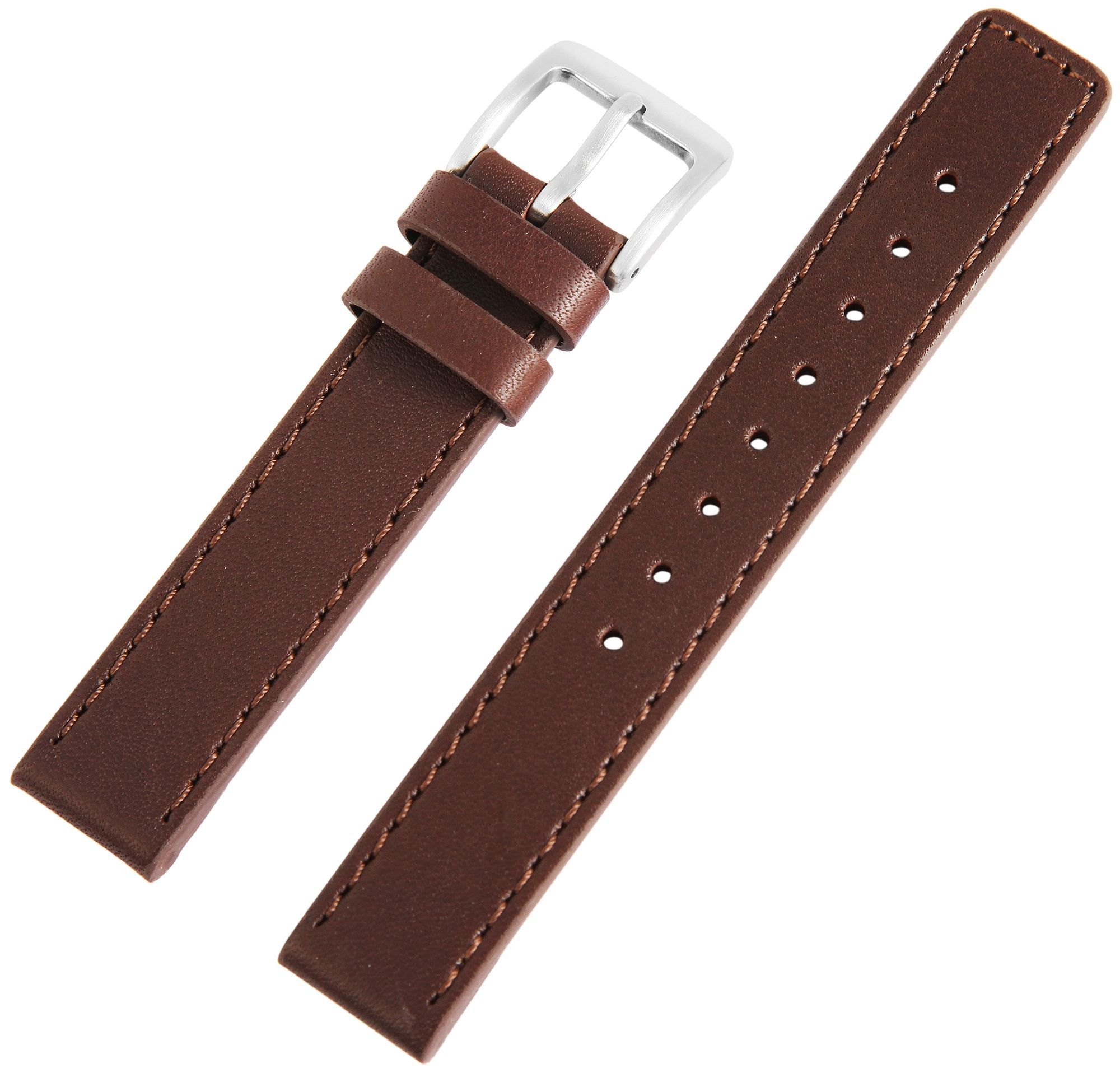 Echt Lederband, 16 mm, dunkelbraun