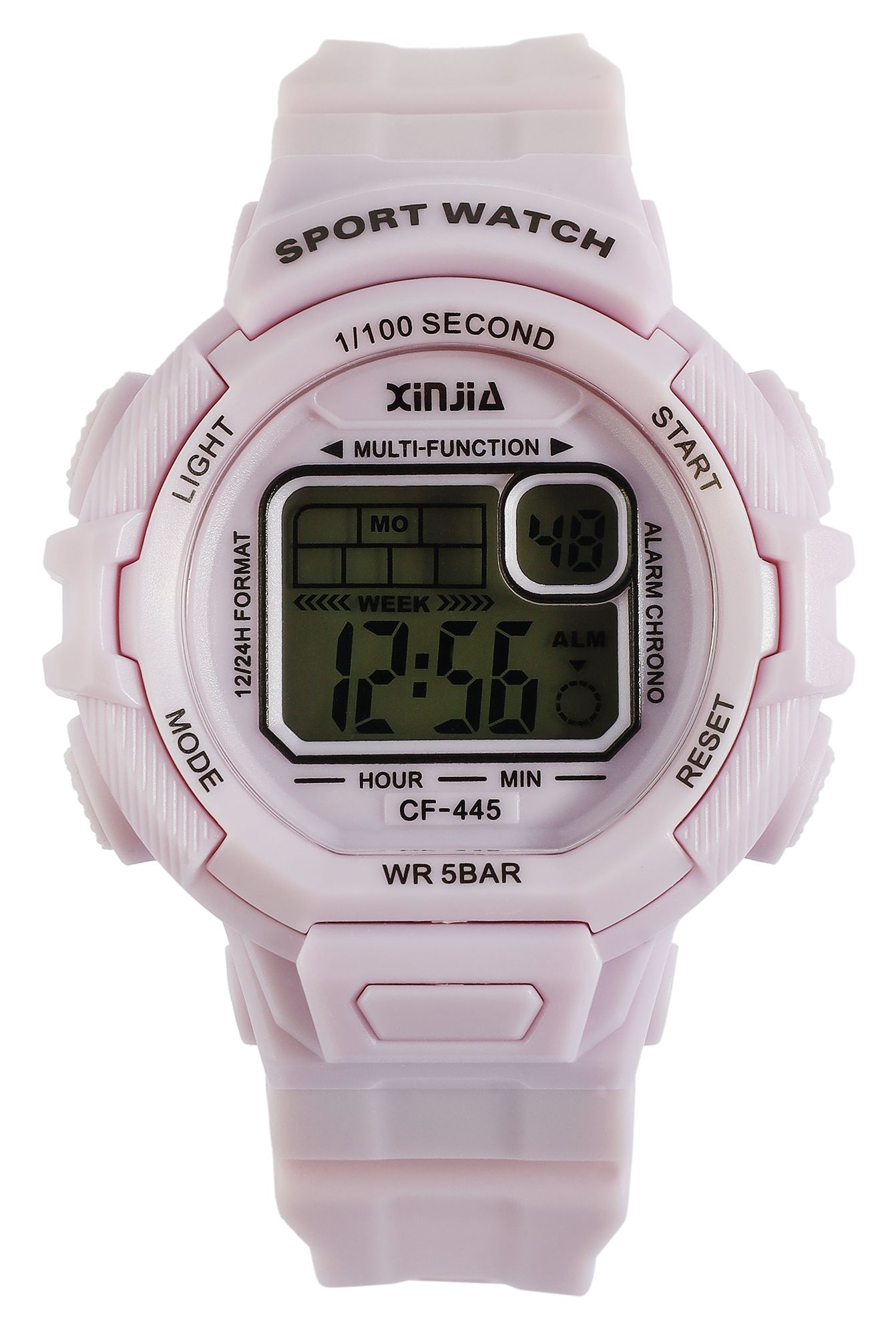 Xinjia Damen Digitaluhr mit Silikonband, Lila