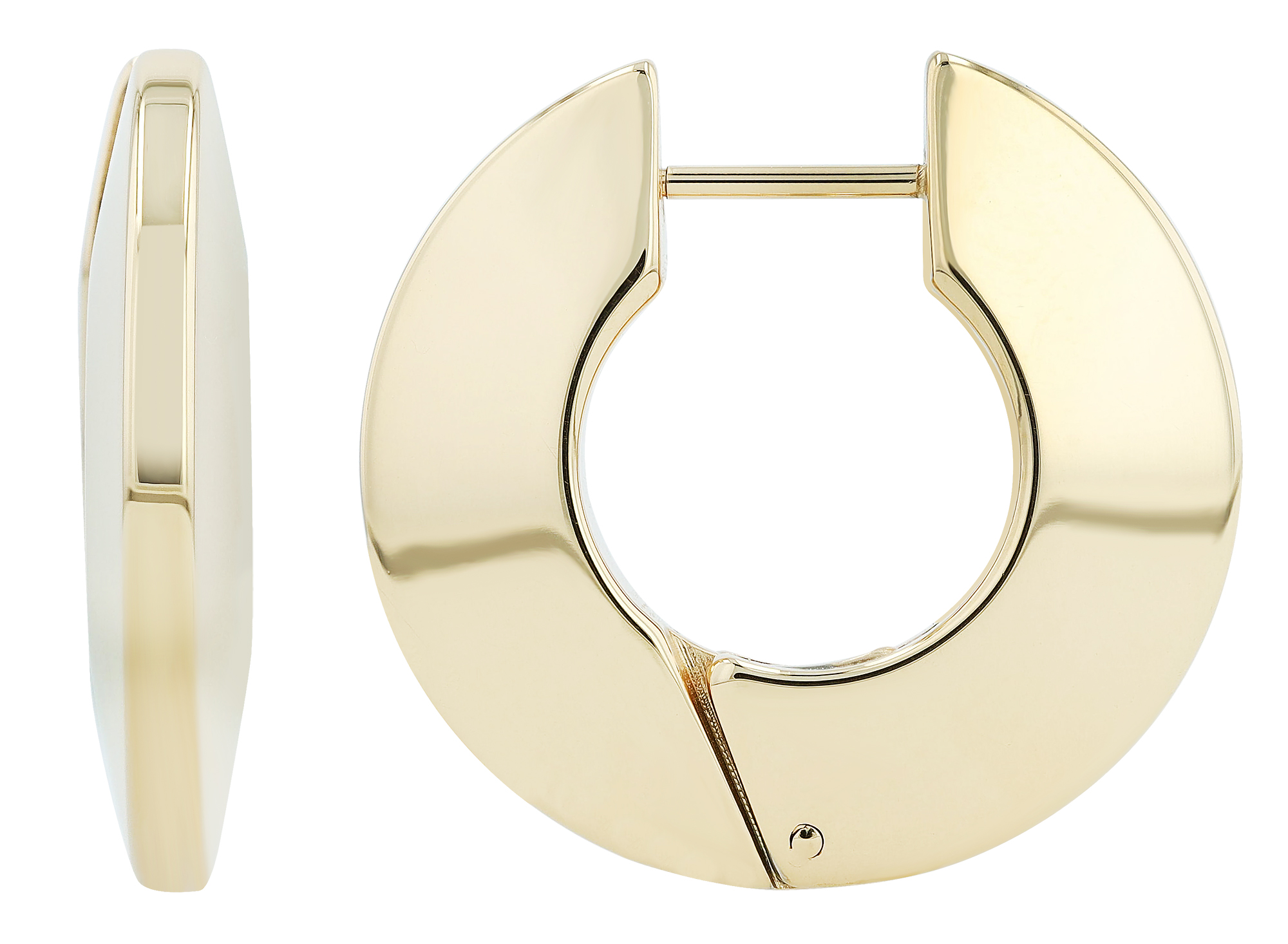 "Rita" Akzent Edelstahl Creolen, goldfarben