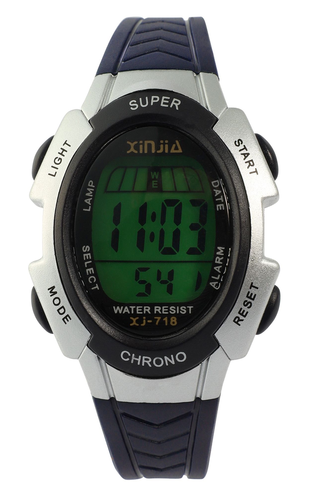 Xinjia herenhorloge met TPU band, donkerblauw