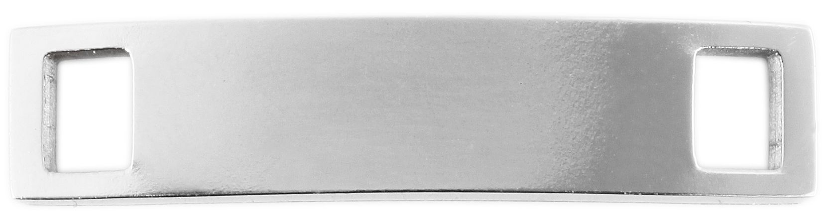 Edelstahl Schnürsenkel Charm, Größe 26,5x6x1,8 mm