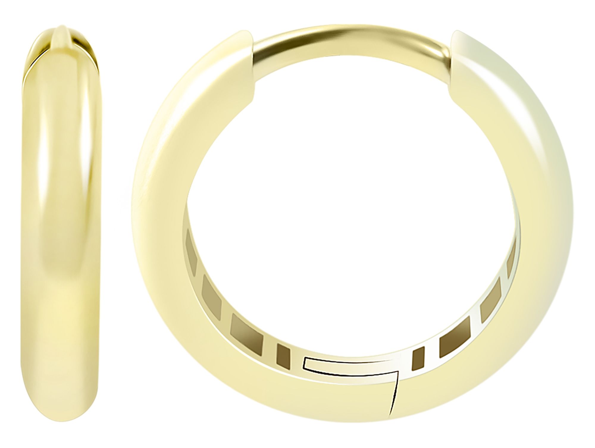 333/- Gold Klapp-Creolen "Marienne", Gelbgold, 8 Karat