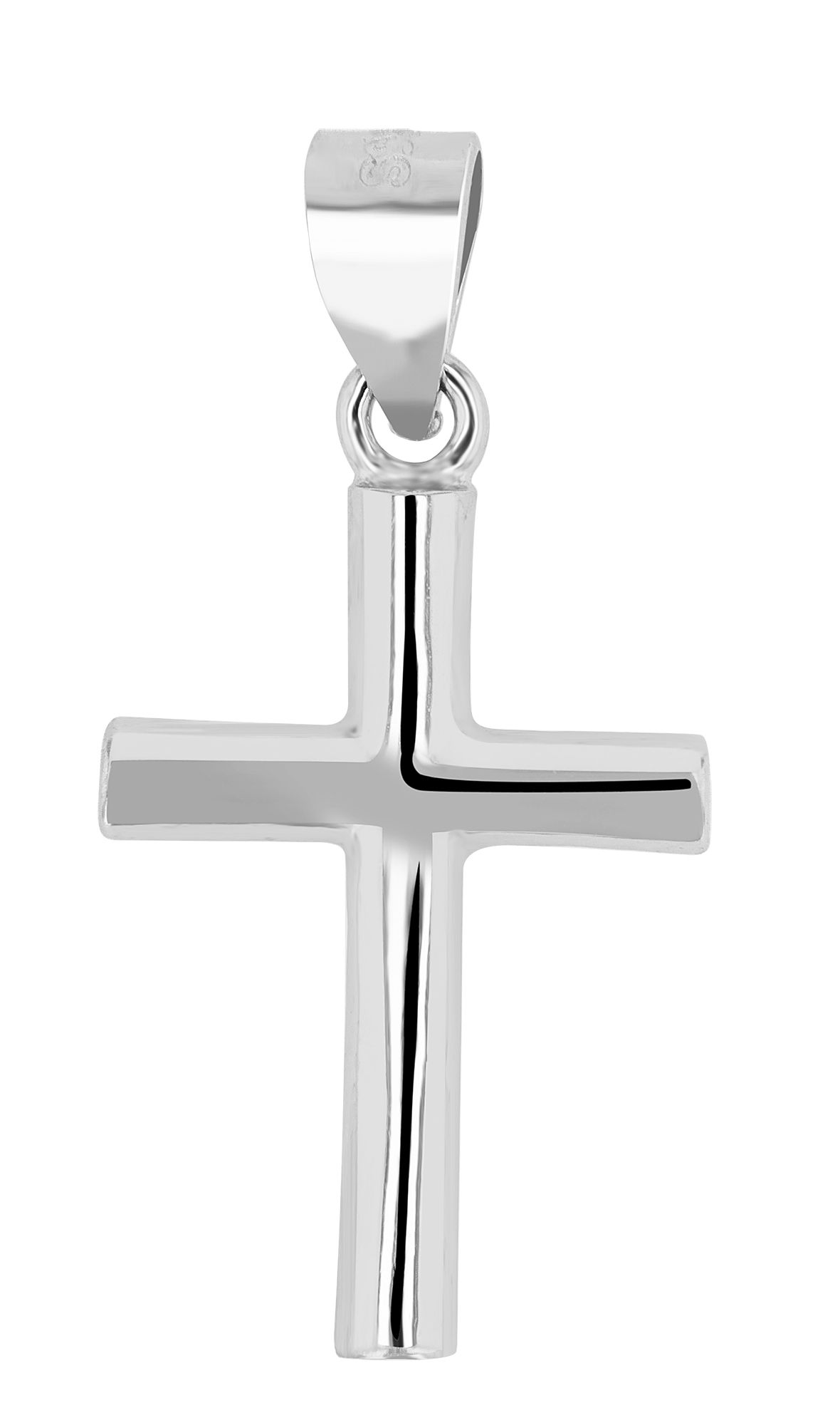 925 Sterling zilveren kruis hanger "Avium", gerhodineerd