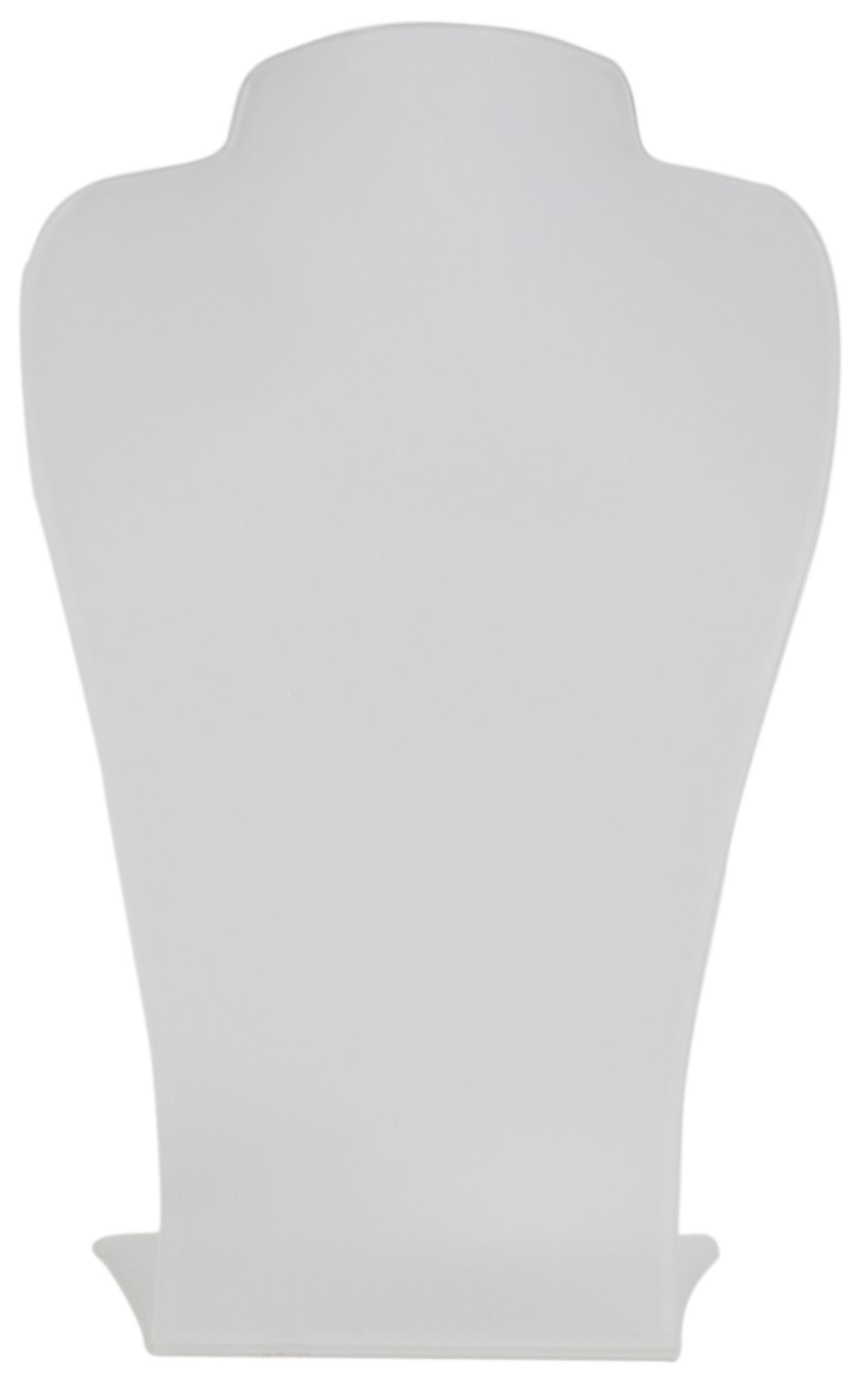 Borstbeeld acryl, wit, 23 cm x 14 cm x 8 cm