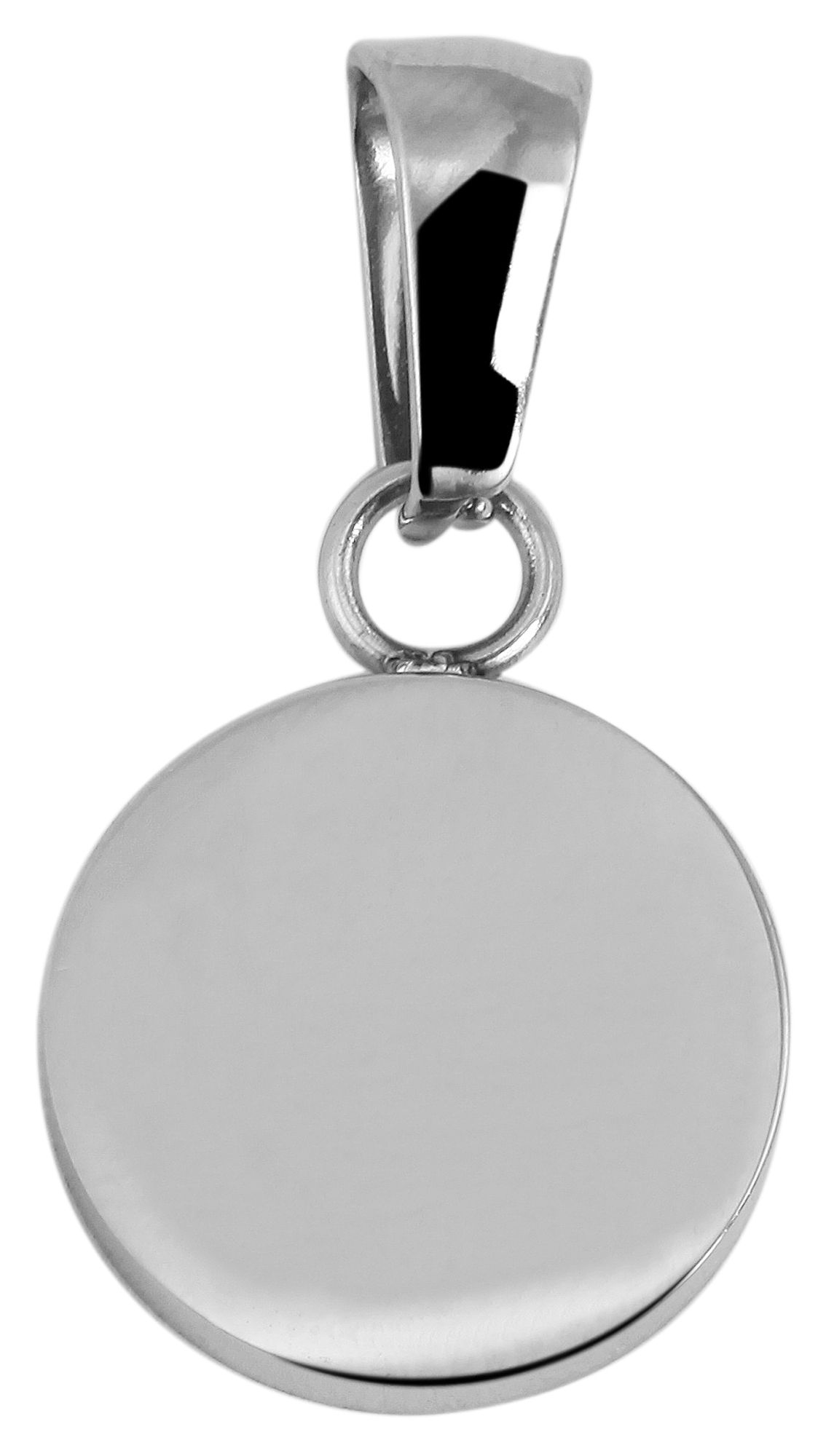 Accent roestvrijstalen graveerhanger, rond, zilverkleurig