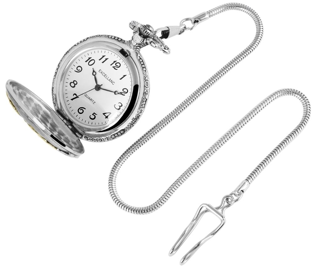 Excellanc zakhorloge, truck, zilver en goudkleurig
