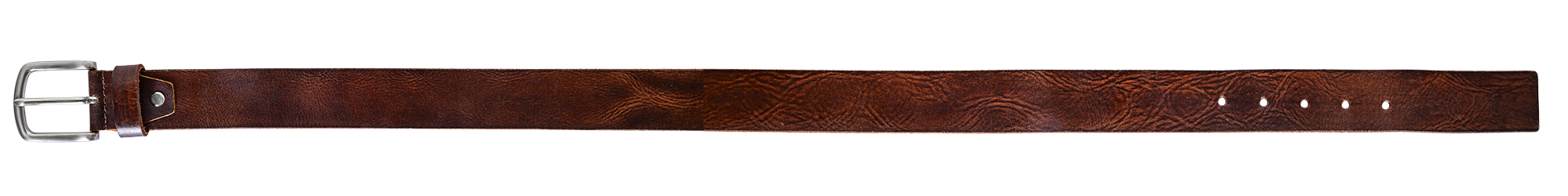 Leonardo Verrelli Echtleder (Full-Grain) Gürtel, braun, kürzbar, 110 cm