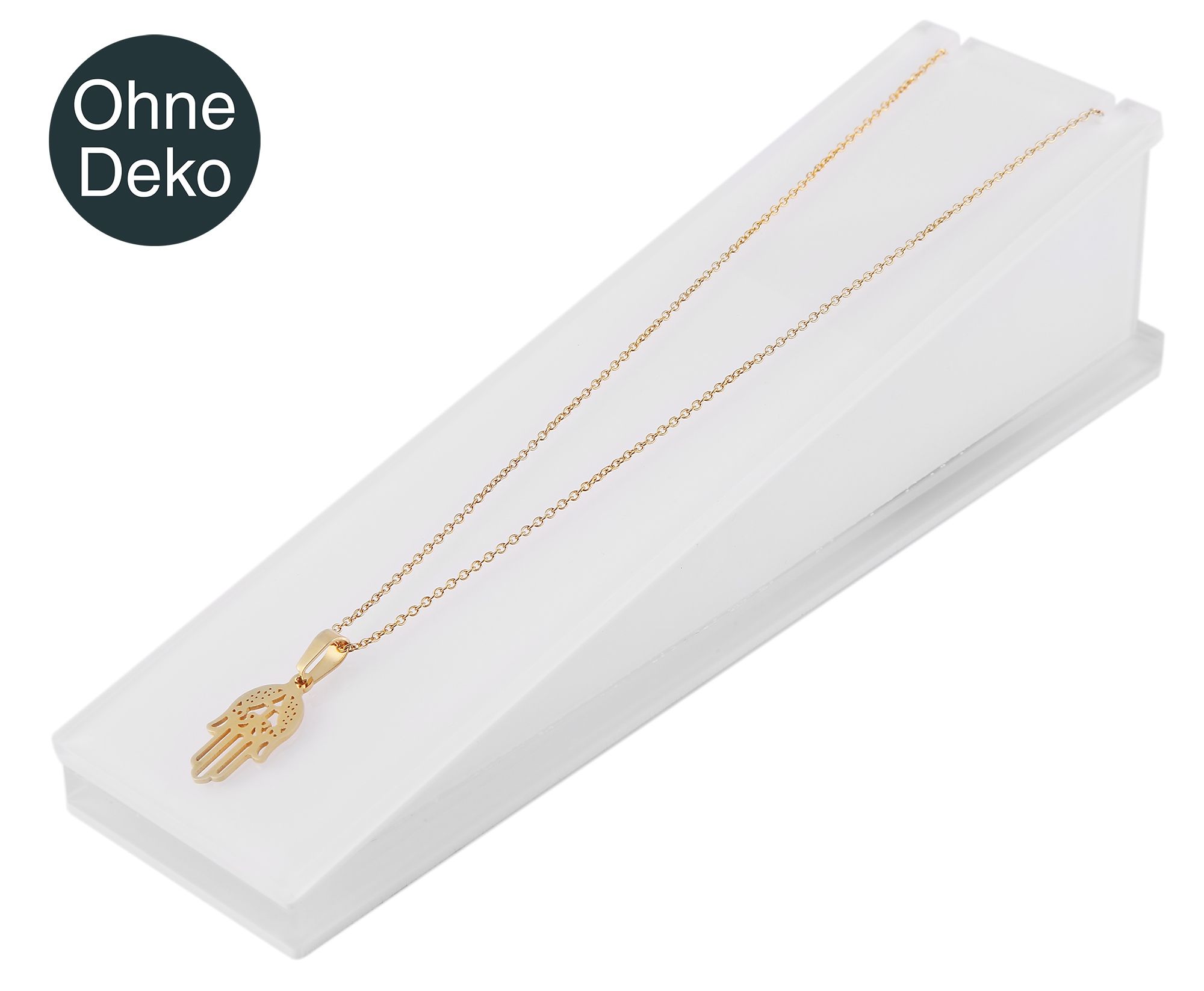 Displayketting, wit, 20 cm x 5 cm x 5 cm