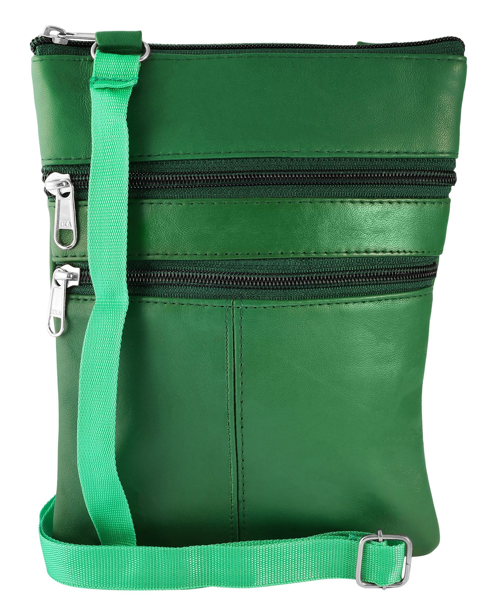 Steinmeister Echtledertasche, dunkelgrün