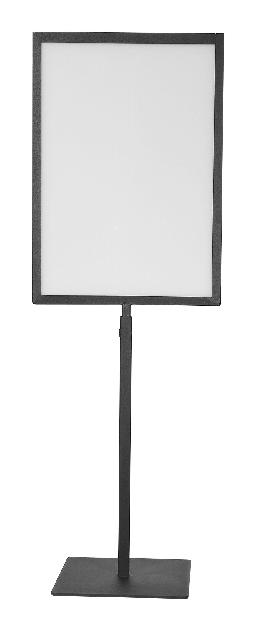 Reclamebord DIN A4, roestvrij staal, staand formaat