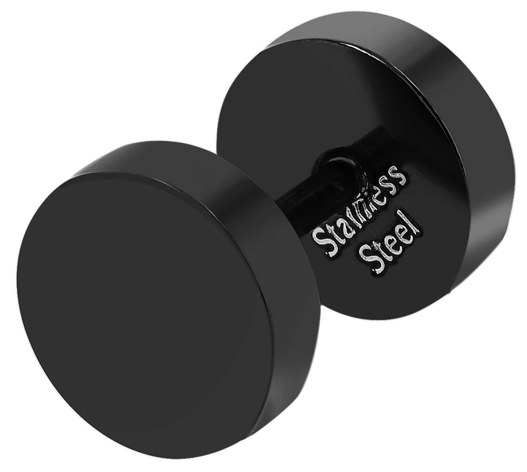 "Cai" Akzent Fake-Plug, Edelstahl, Ø 6 mm