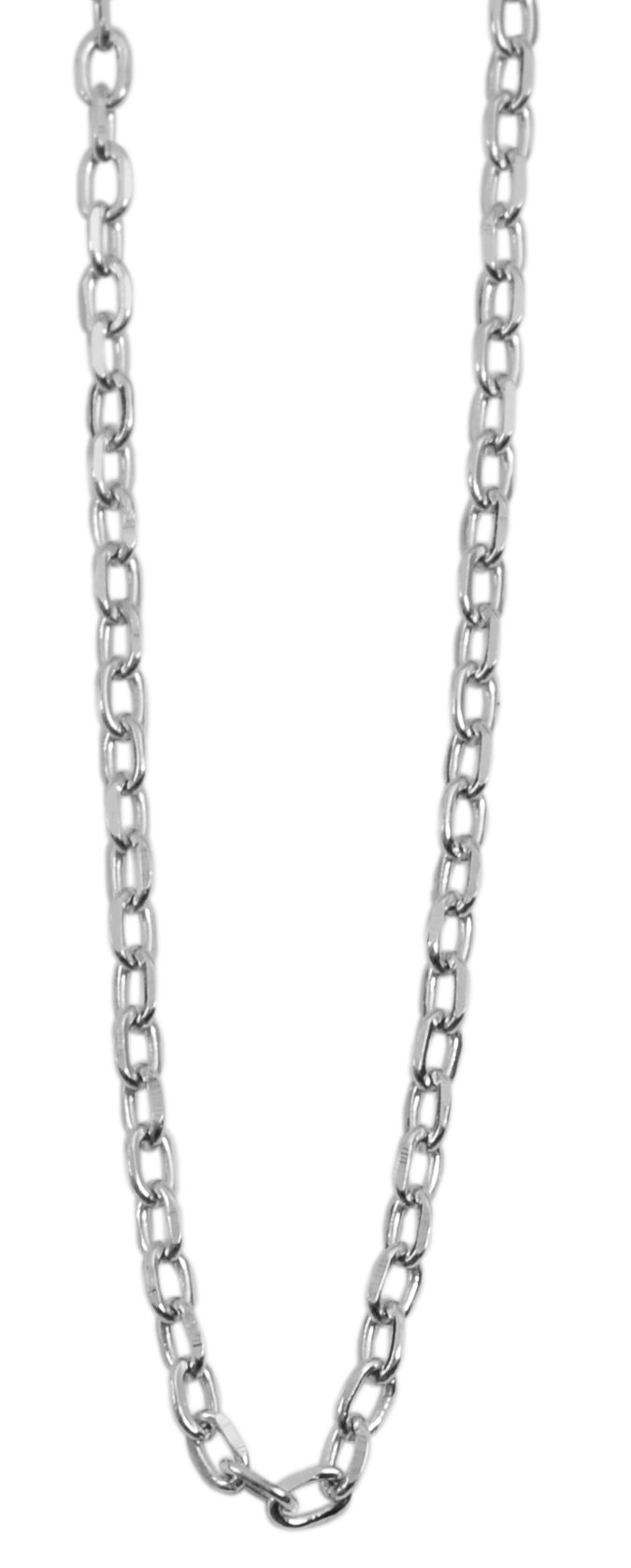 Echt zilveren ankerketting in 925/- sterling zilver, 60+3 cm