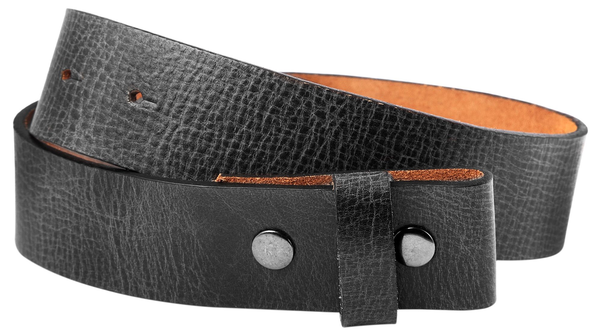 Leonardo Verrelli echt lederen riem, donkerbruin, lengte 90 cm