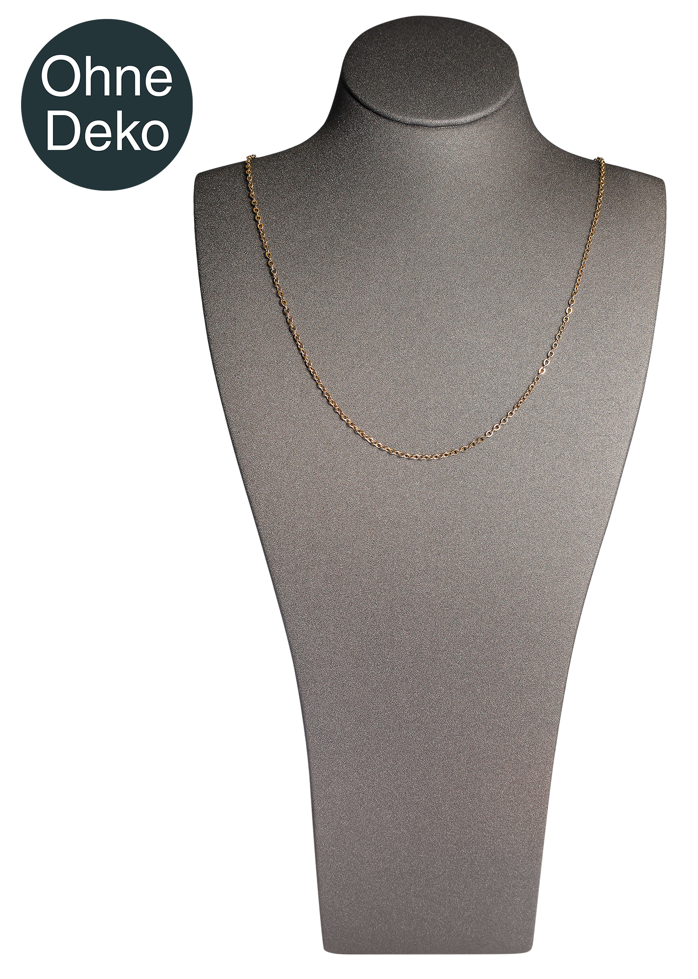 Büste (Dekoserie Soft), PU-bezogen, 26,5 cm, grau