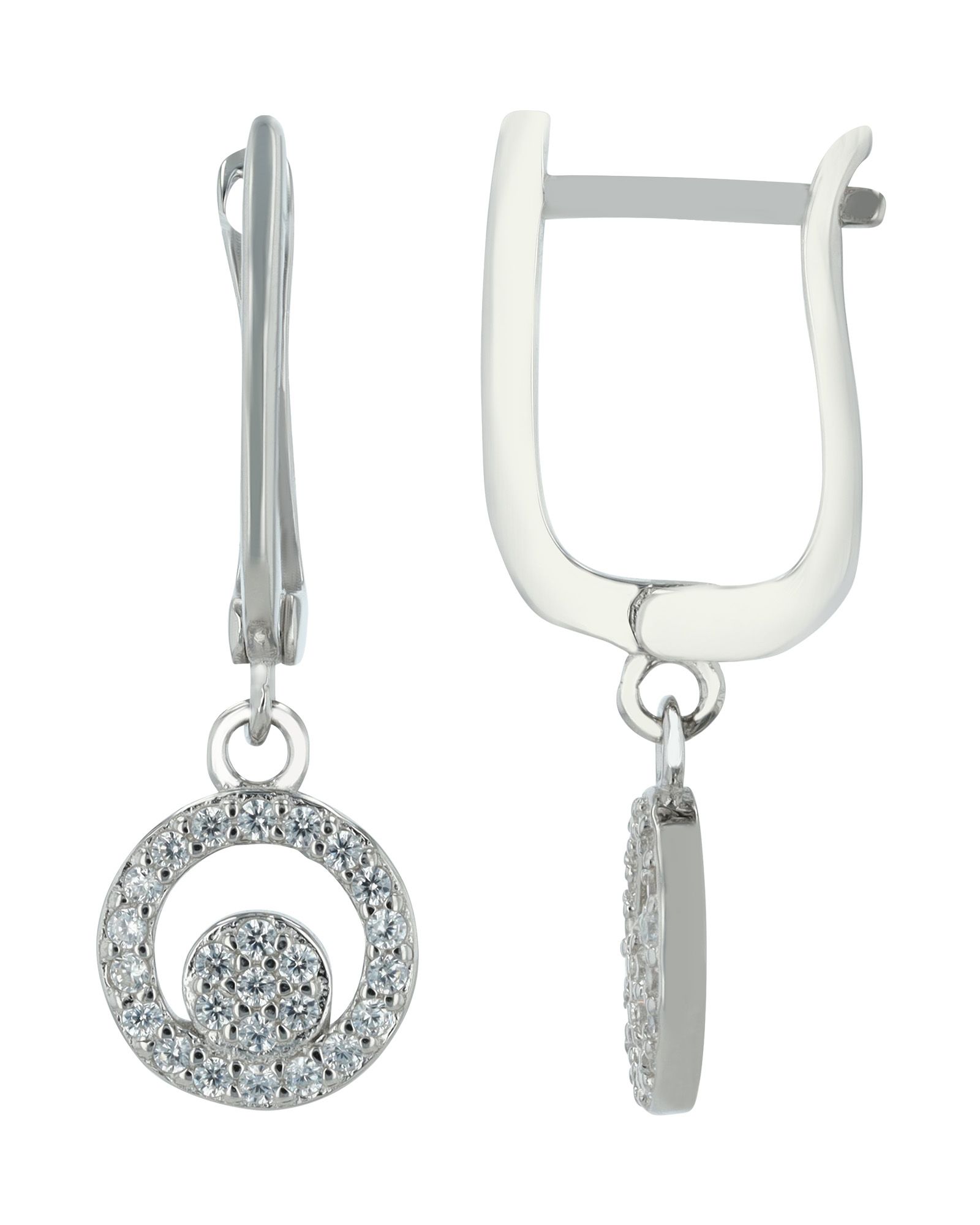 "Skara" - Creool met hanger, 925/- echt zilver