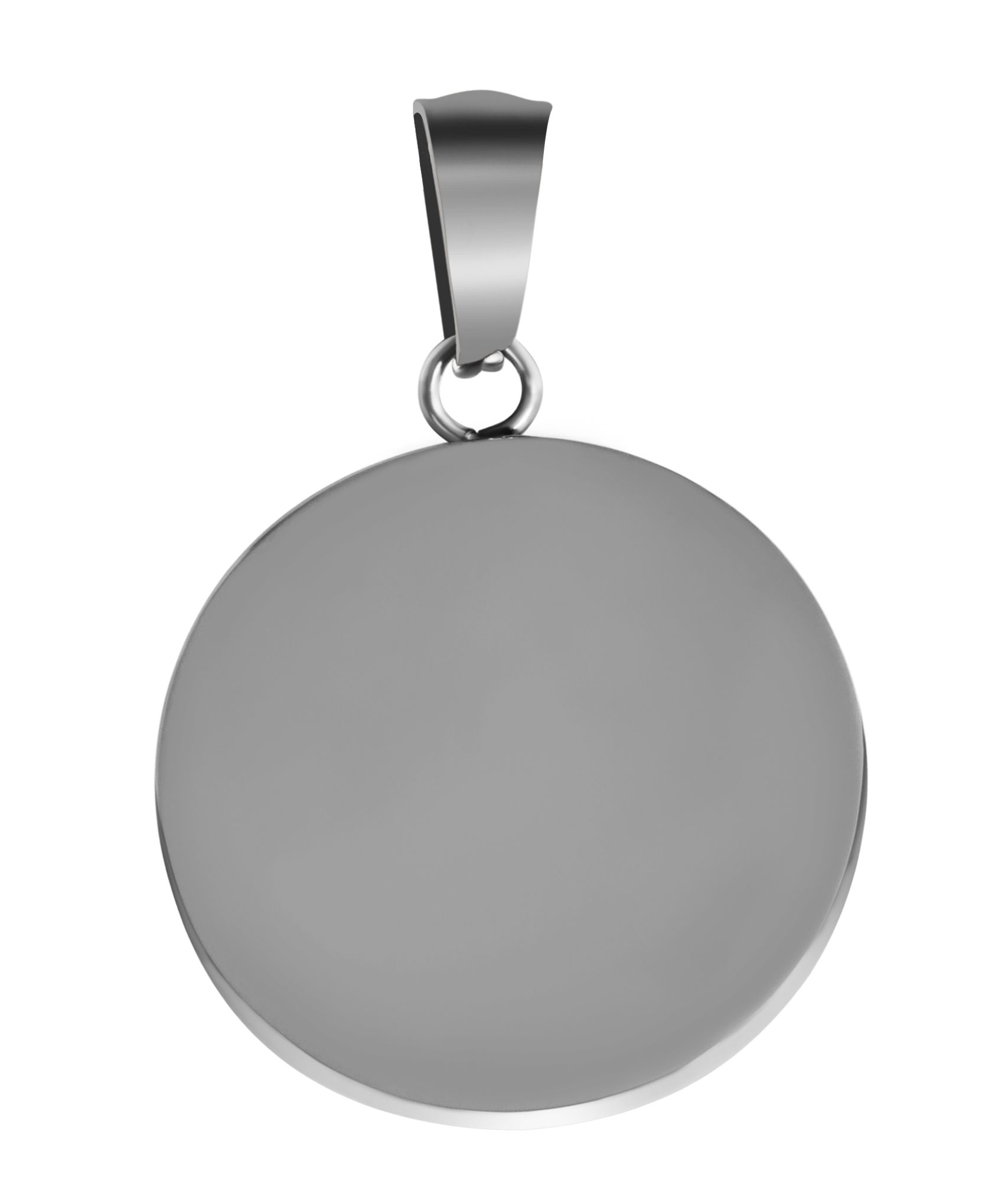 "Elenor" accent hanger met gravure van roestvrij staal, rond