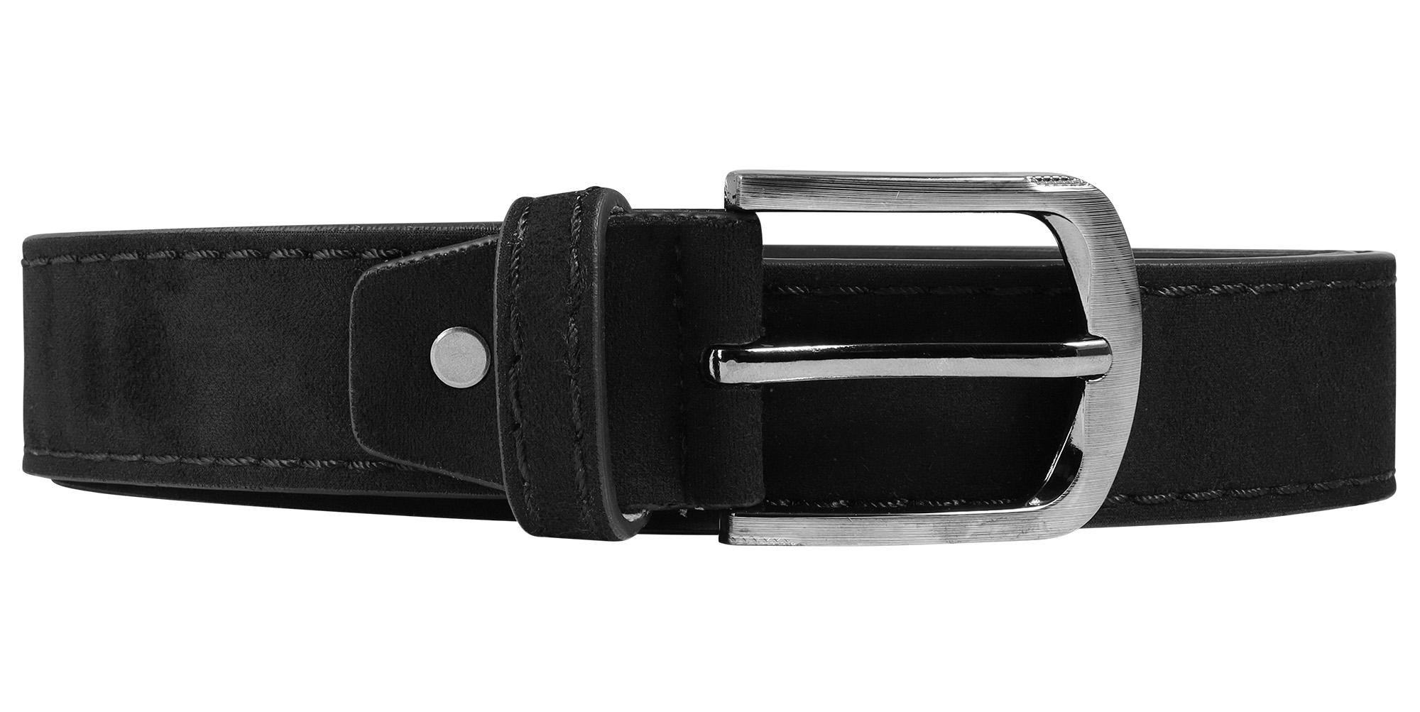 Gürtel aus Lederimitat, VE12, 1x Gr. 90 cm, 2x 100 cm, 3x 110 cm, 3x 120 cm, 3x 130 cm, schwarz