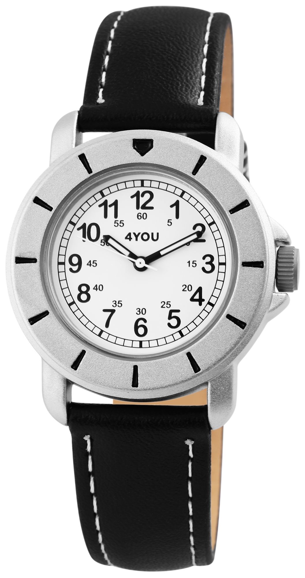 4You Herrenuhr mit Lederimitationsband