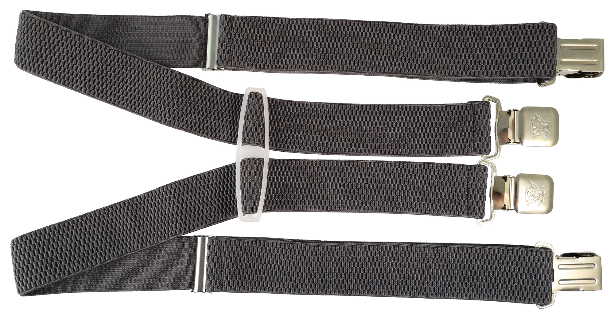 Bretels, 120 cm, elastisch, grijs