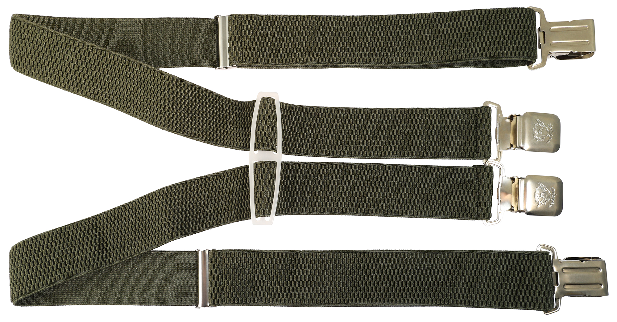 Bretels, 110 cm, elastisch, groen