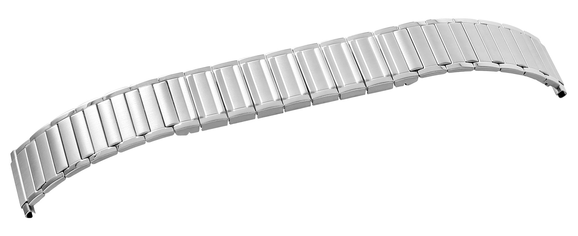 Edelstahl Zugarmband für Herren, silberfarben, 20 mm