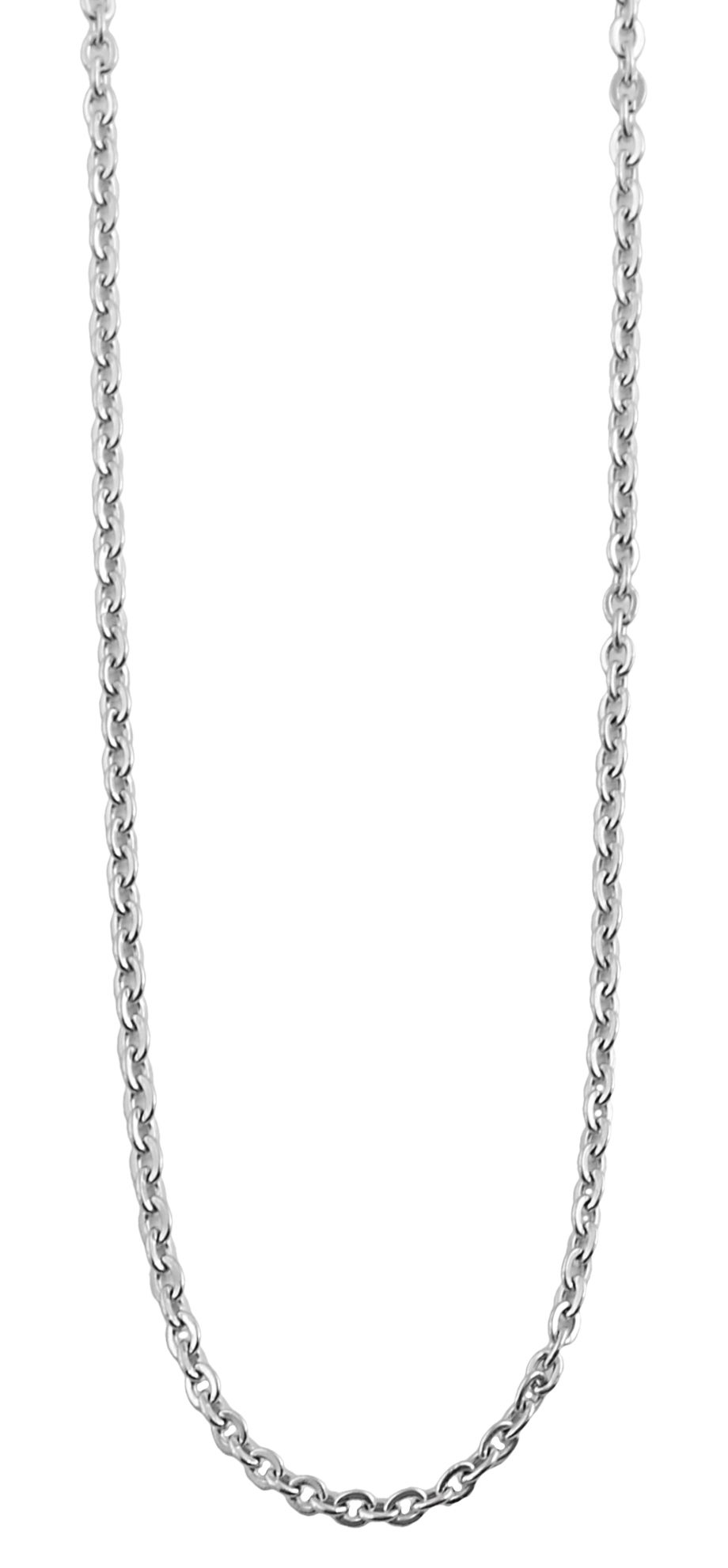 "Diella" Akzent Edelstahl Ankerkette, silberfarben, 50 cm/ 3 mm