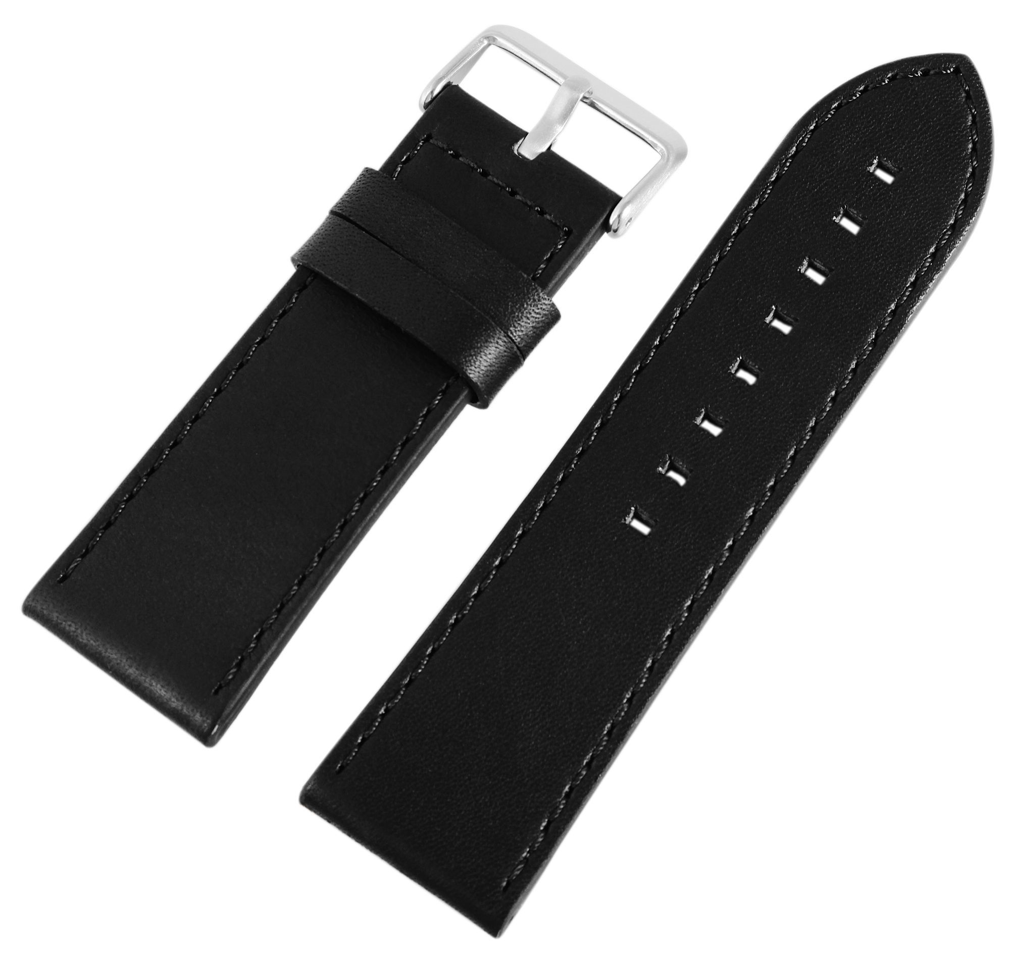 Echt Lederband, 28 mm, schwarz