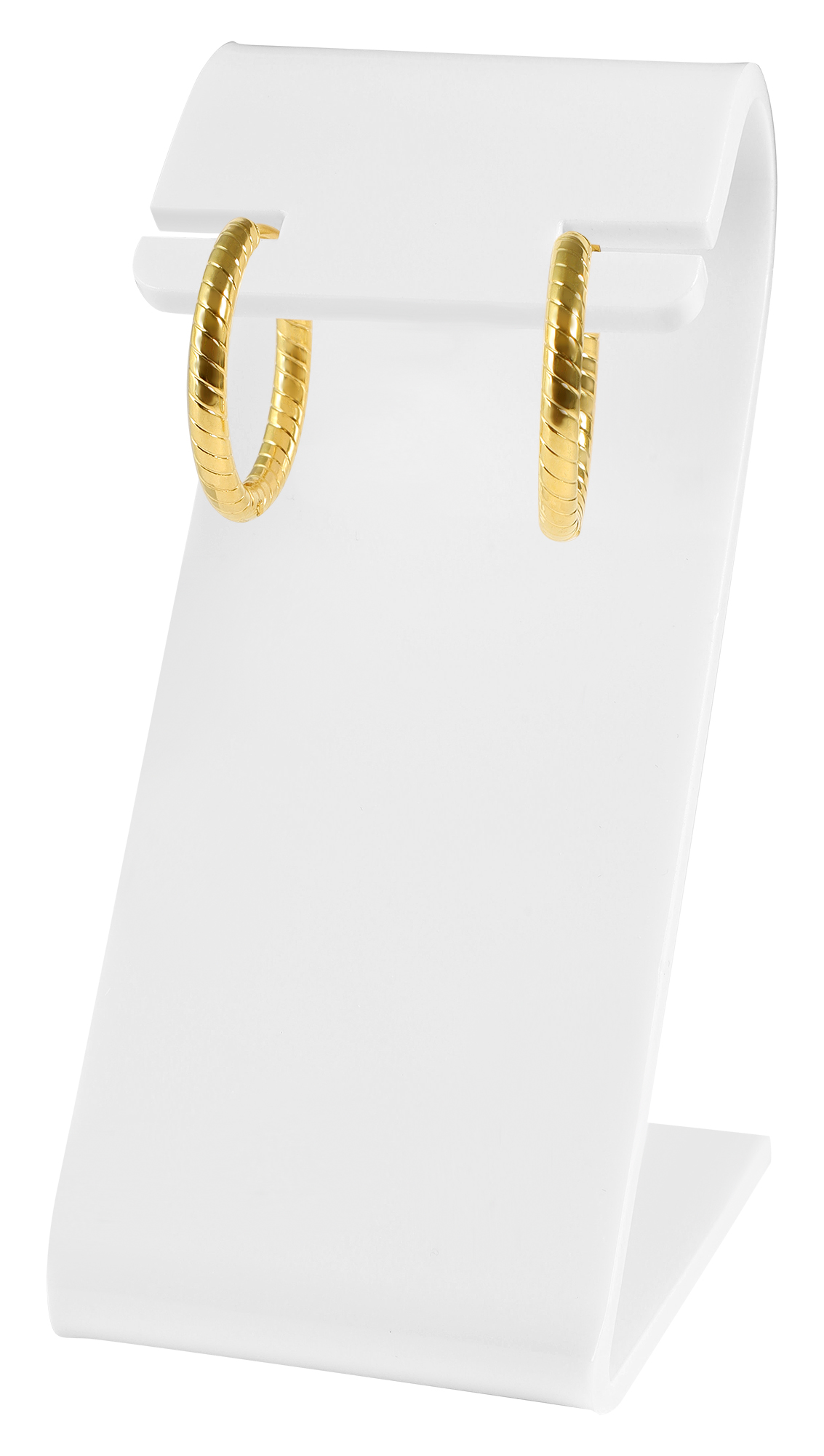 Aufsteller für Ohrhänger/ Creolen, Acryl, weiß