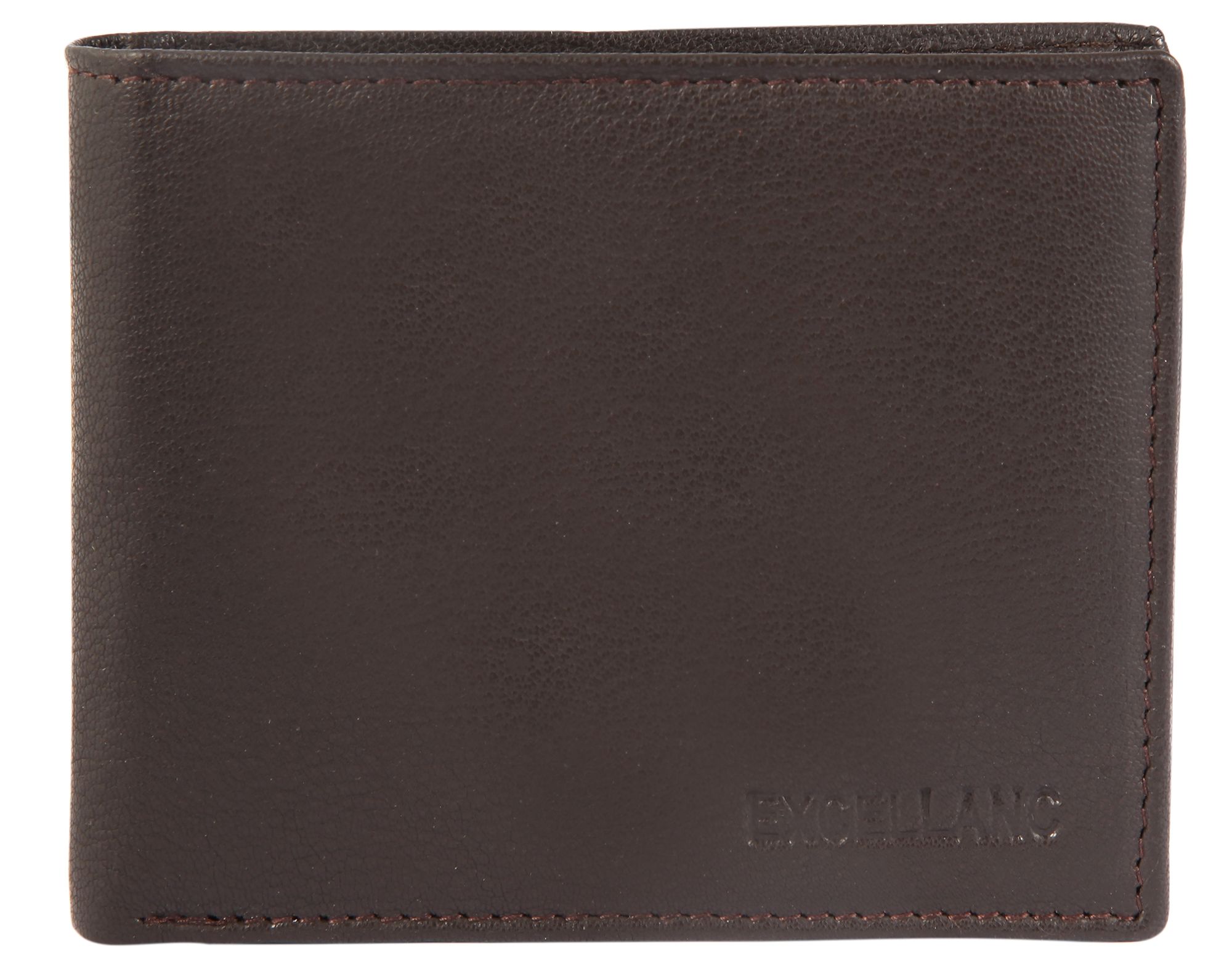 Excellanc Echtleder Geldbörse, Querformat, braun