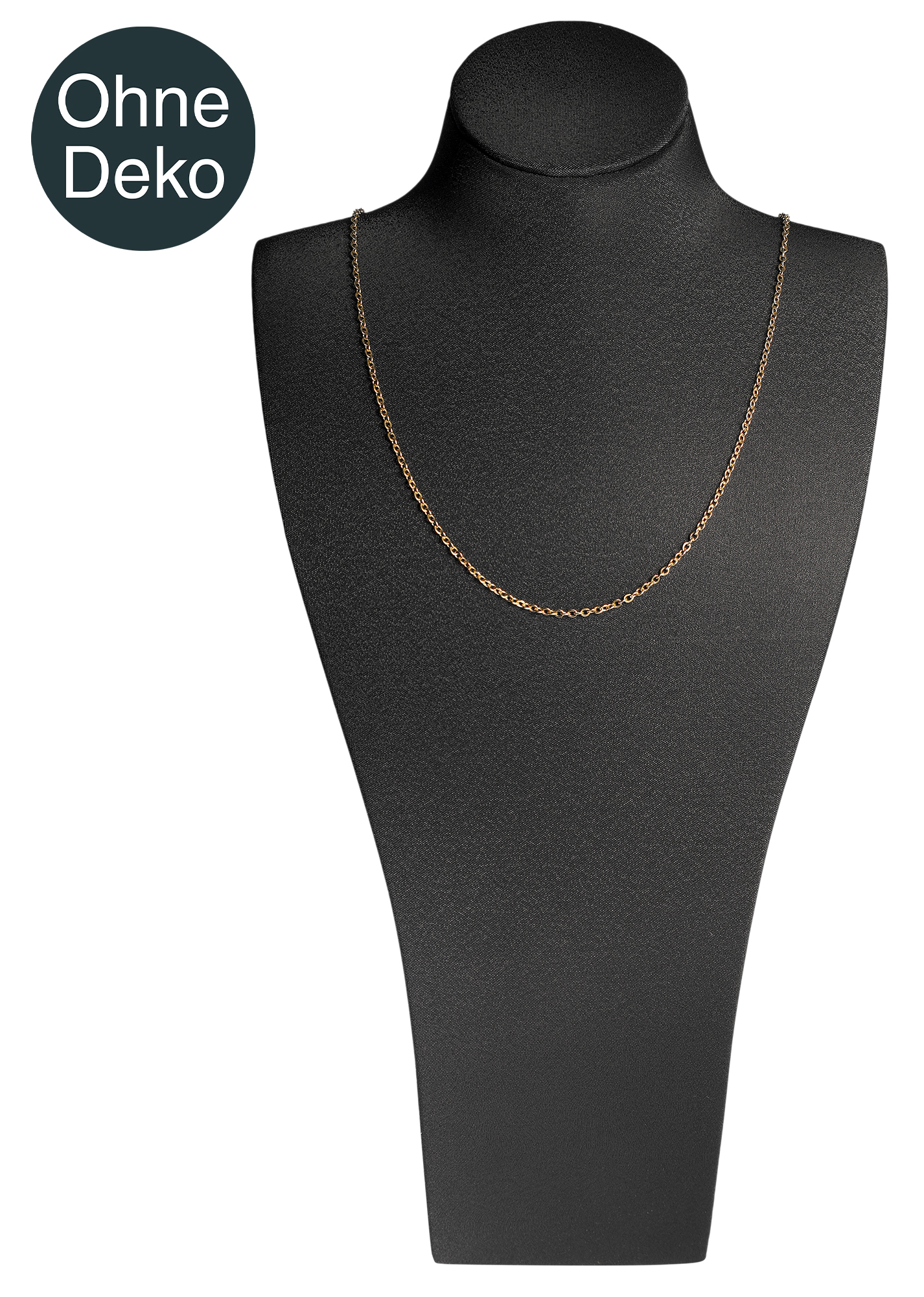 Büste (Dekoserie Soft), PU-bezogen, 29 cm, schwarz