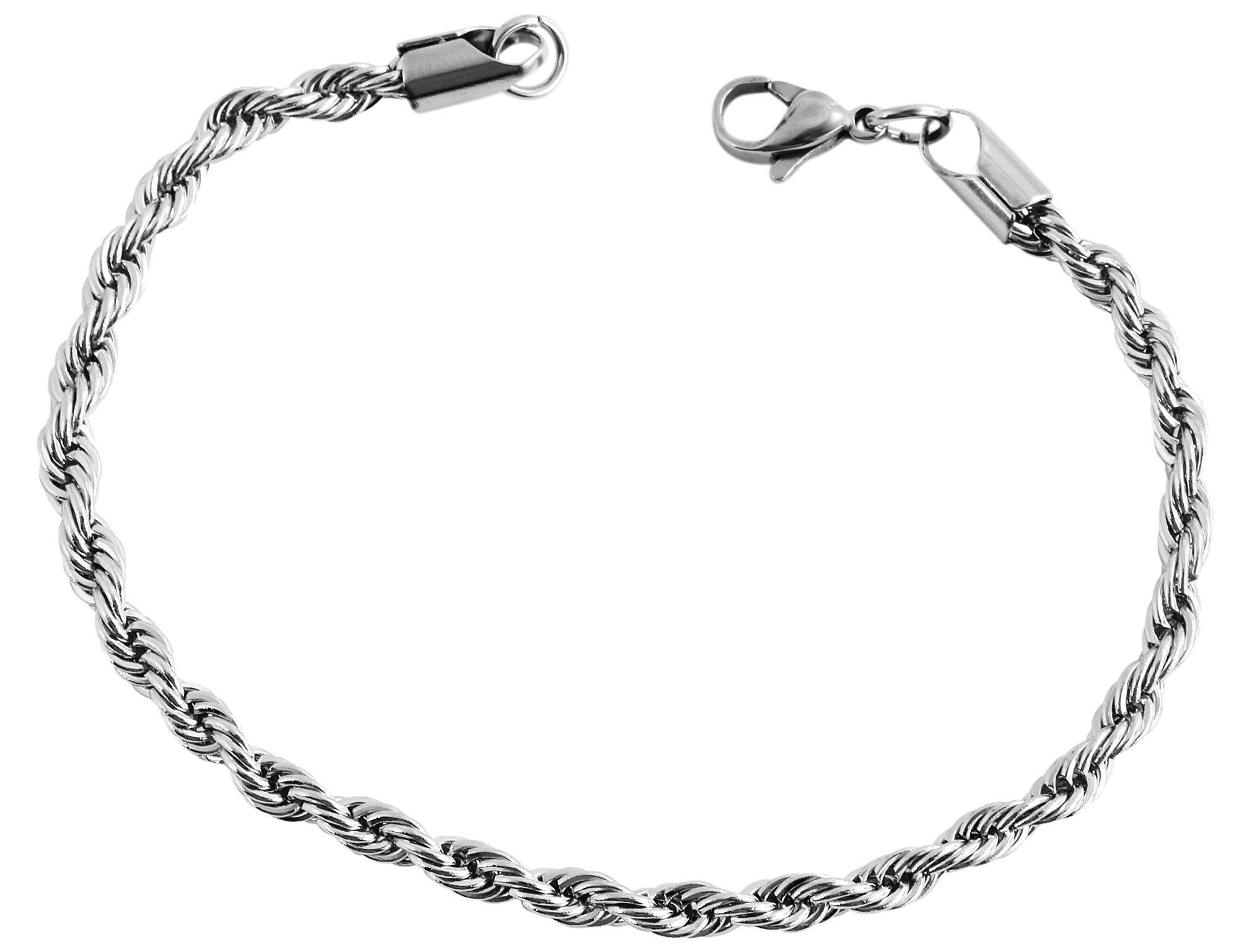 "Lalida" Armband aus Edelstahl, Kordelarmband, 20 cm