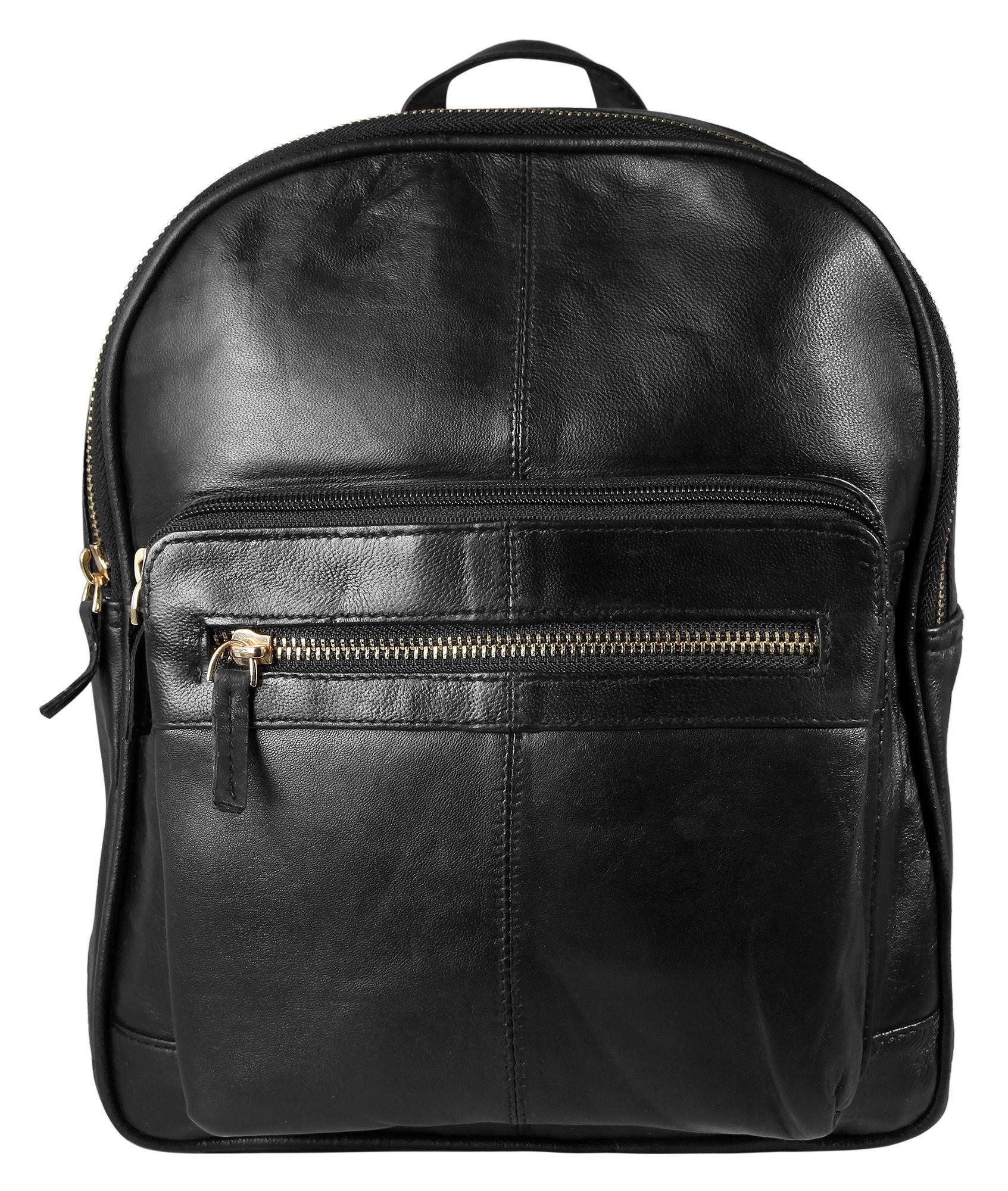 "Citylife", Leonardo Verrelli Rucksack aus Echtleder, schwarz