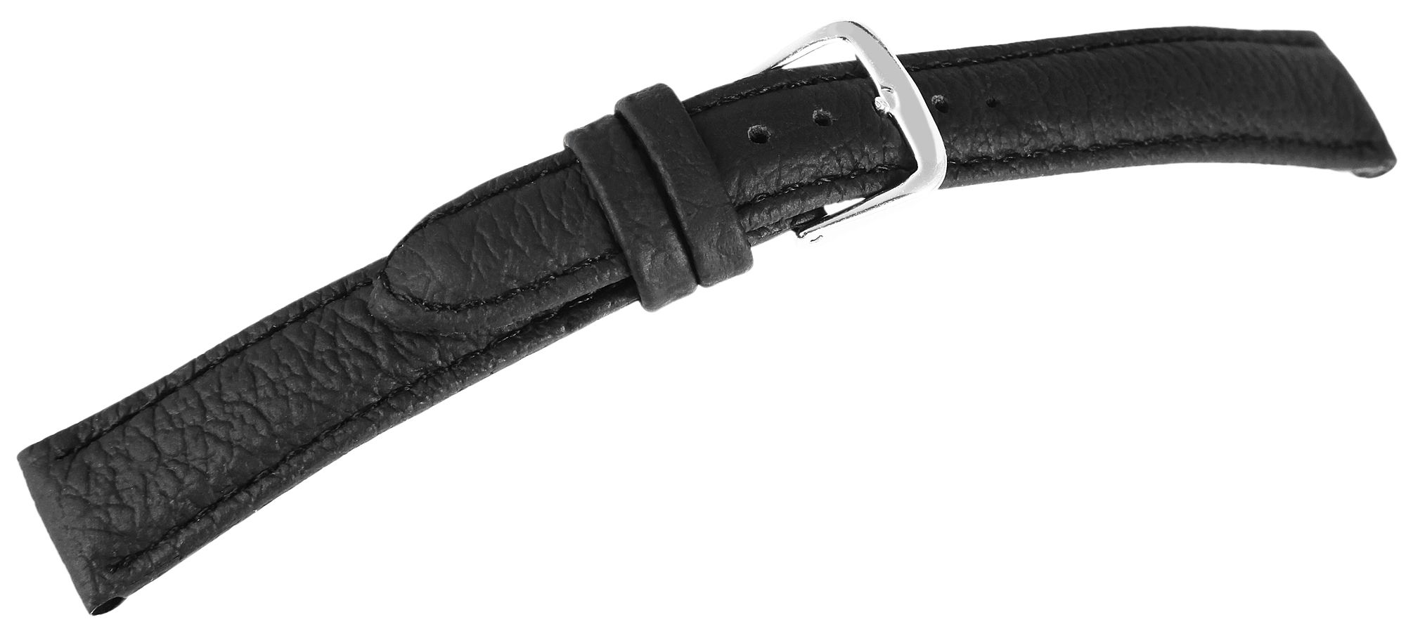 Echtleder-Uhrenarmbänder, schwarz, VE 10, 18 mm
