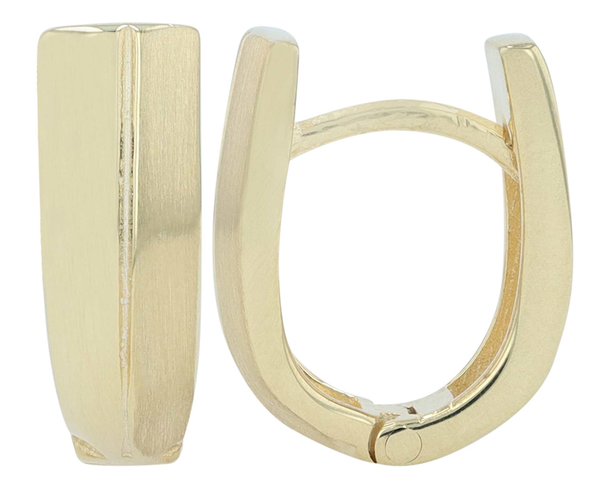 "Xabelle" 925/- Echt Silber Creolen in U-Form, vergoldet