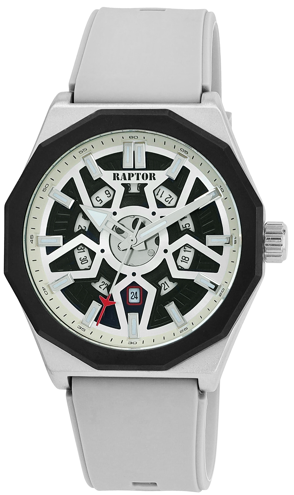 Raptor Herrenuhr mit Silikonband