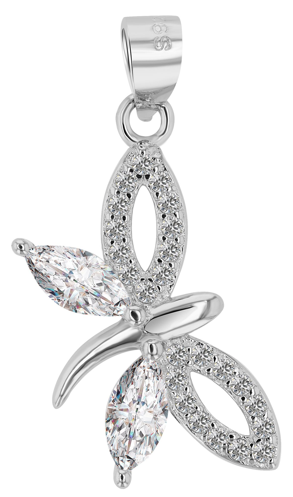 "Marle - Libelle Anhänger aus Echt Silber, rhodiniert