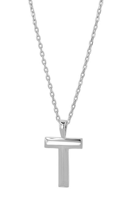 "Silia", 925/- echt zilveren ketting, kruis hanger, zilverkleurig, gerhodineerd