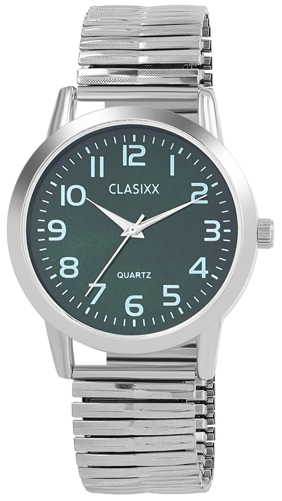 CLASIXX herenhorloge met roestvrijstalen armband