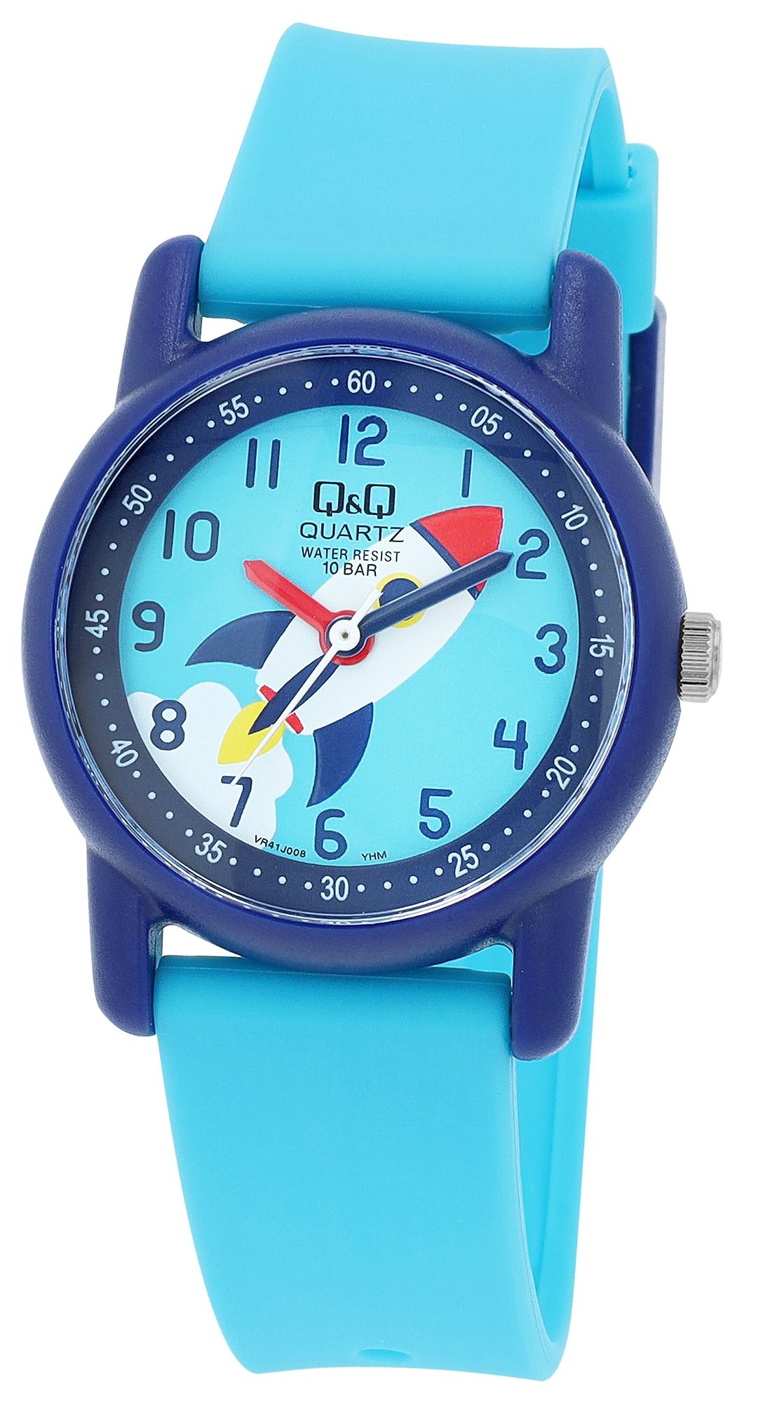 Q&amp;Q kinderhorloge "Rocket", kunststof band, 10 ATM